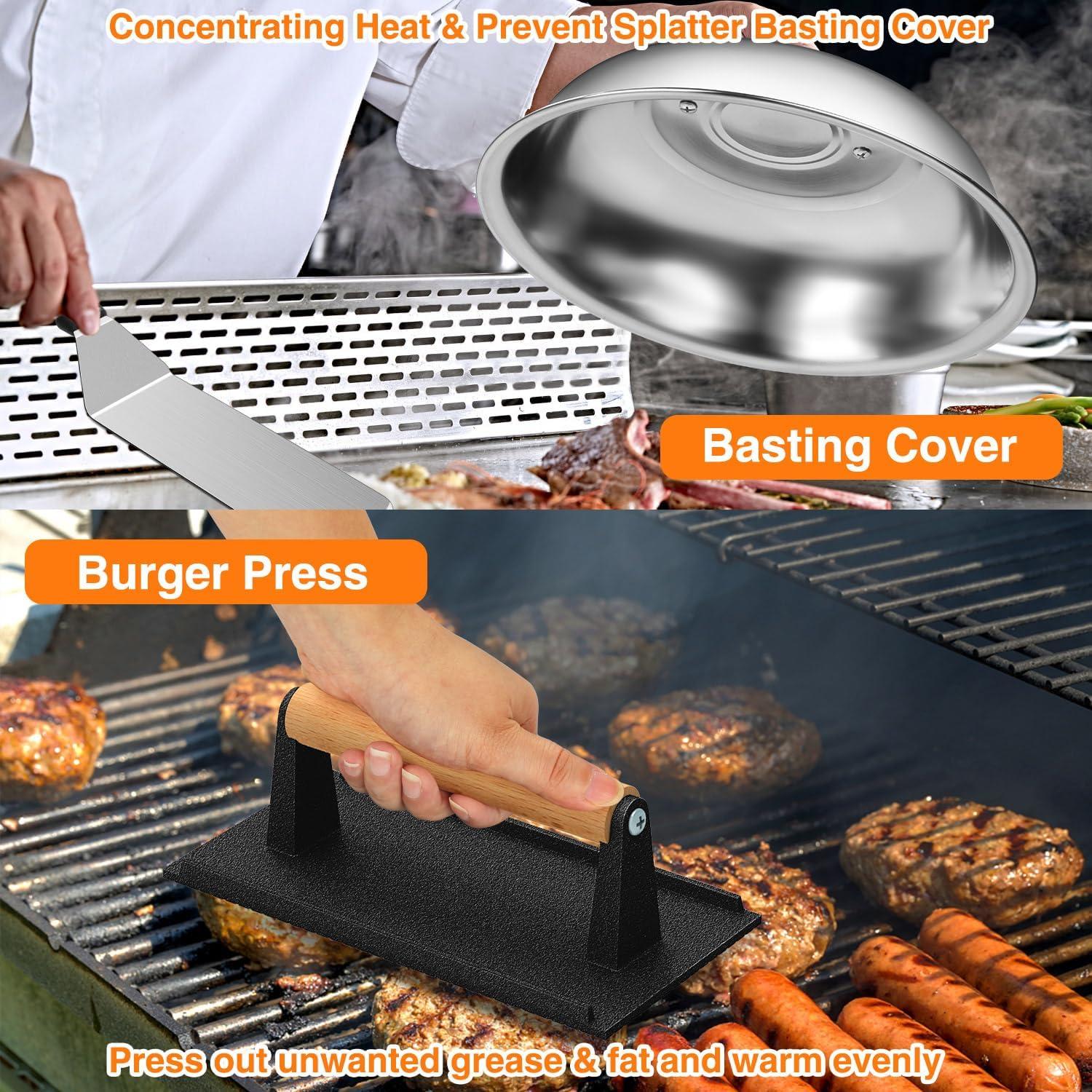 Kit de Accesorios para Parrilla Blackstone 25 Piezas Acero Inoxidable