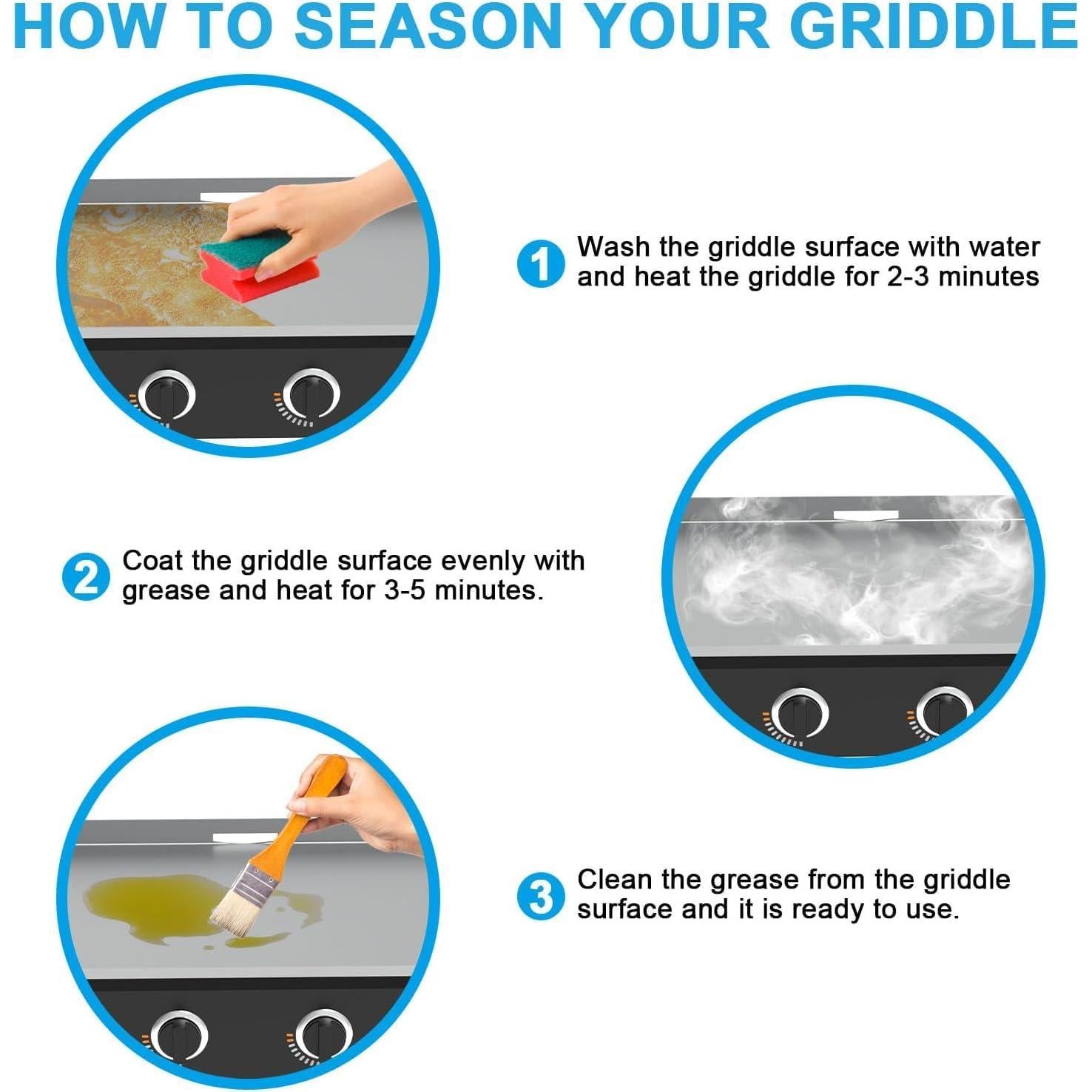 Plancha de Grill TAILGRILLER 17" Hierro Fundido para Blackstone