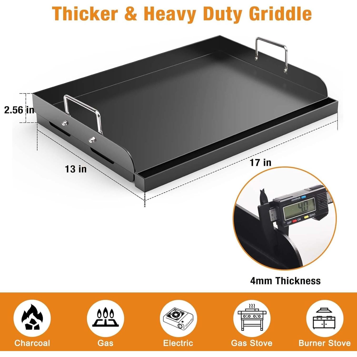 Plancha para Parrilla Barbqtime 43x33 cm Antiadherente