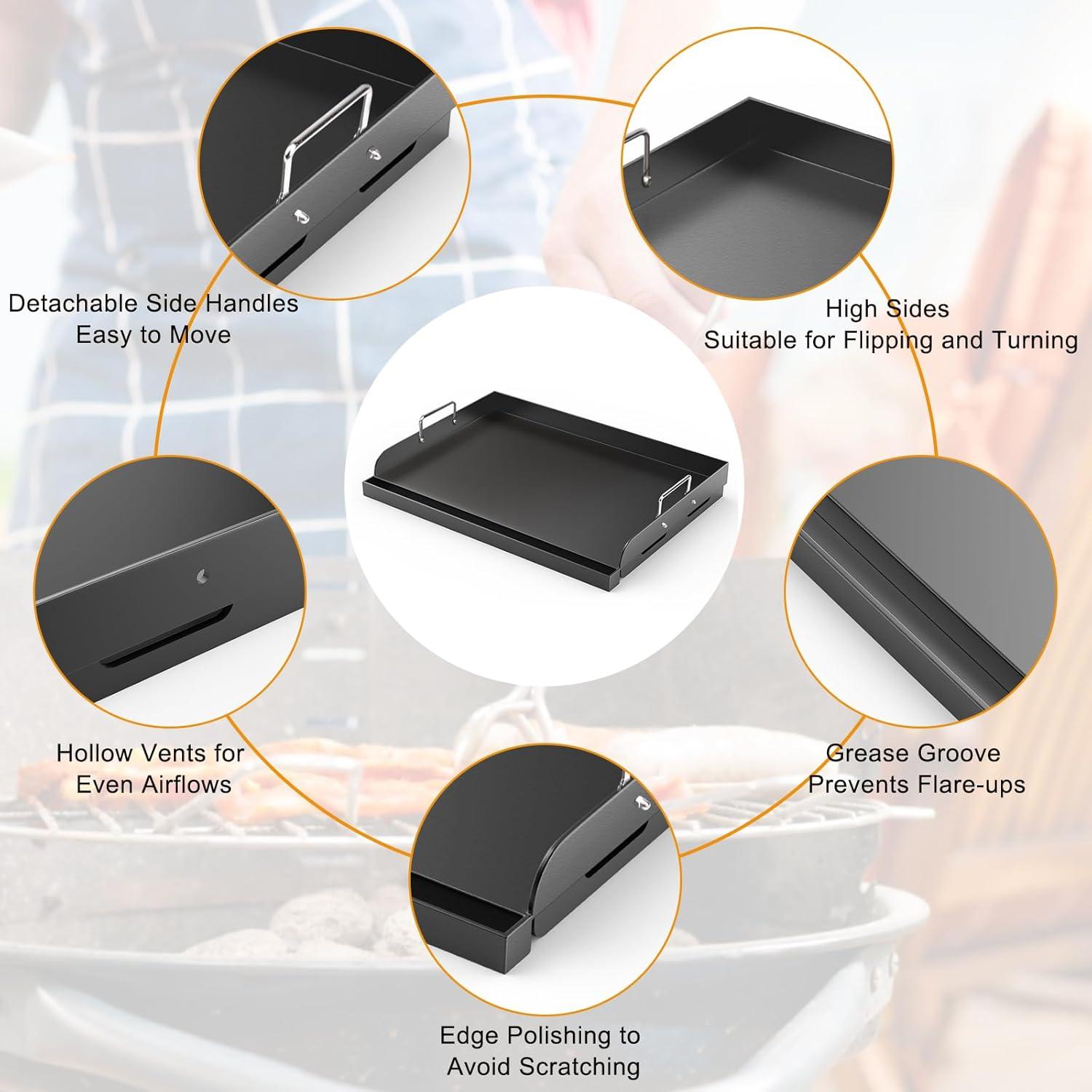 Plancha para Parrilla Barbqtime 43x33 cm Antiadherente