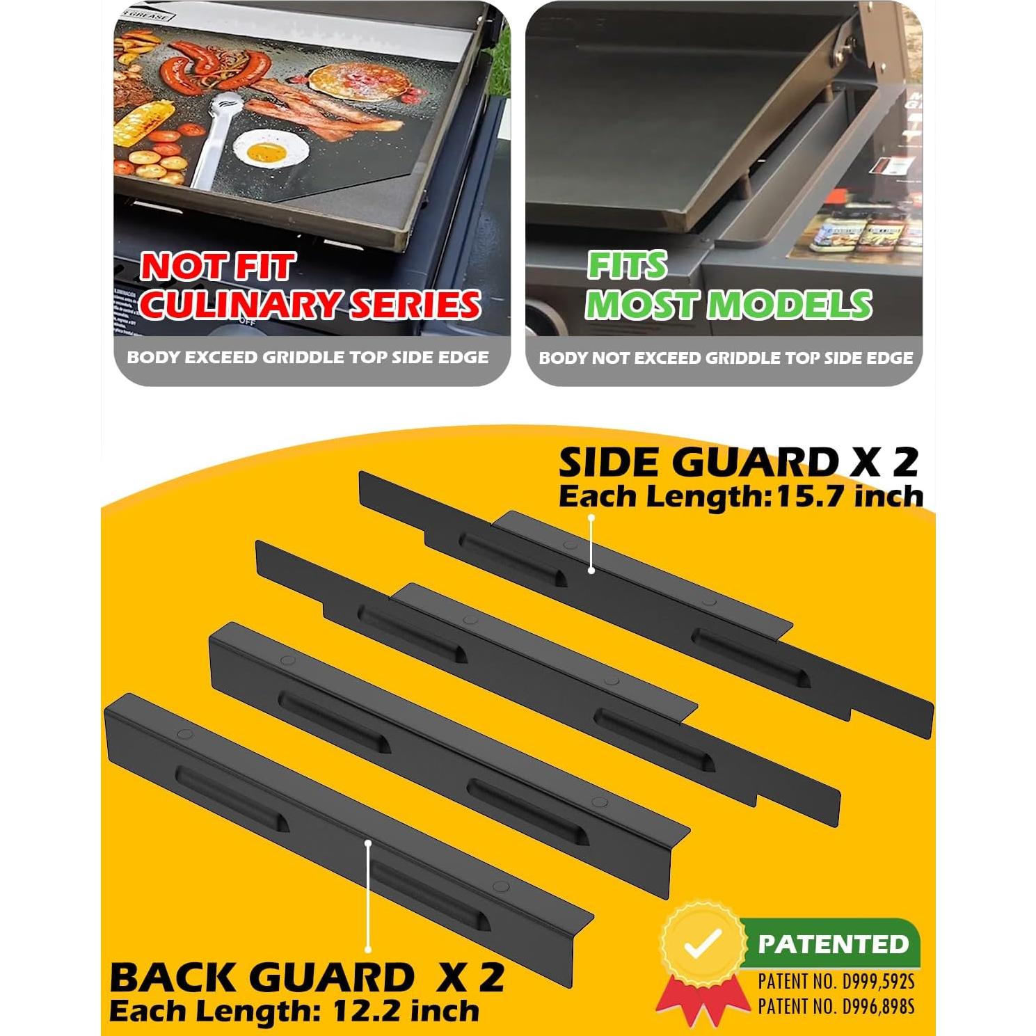 Guardias de Viento Magnéticos Sivsis para Plancha Blackstone 28"