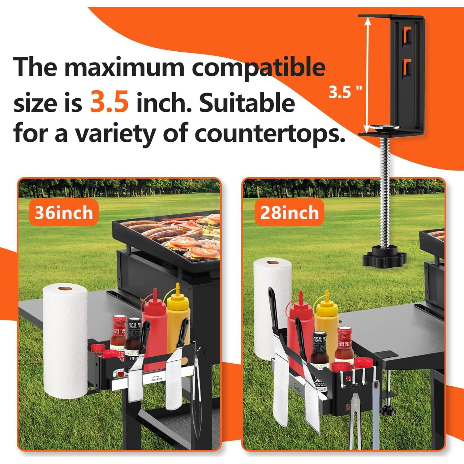 Caddy para Plancha Blackstone 28"/36" con Soporte Magnético