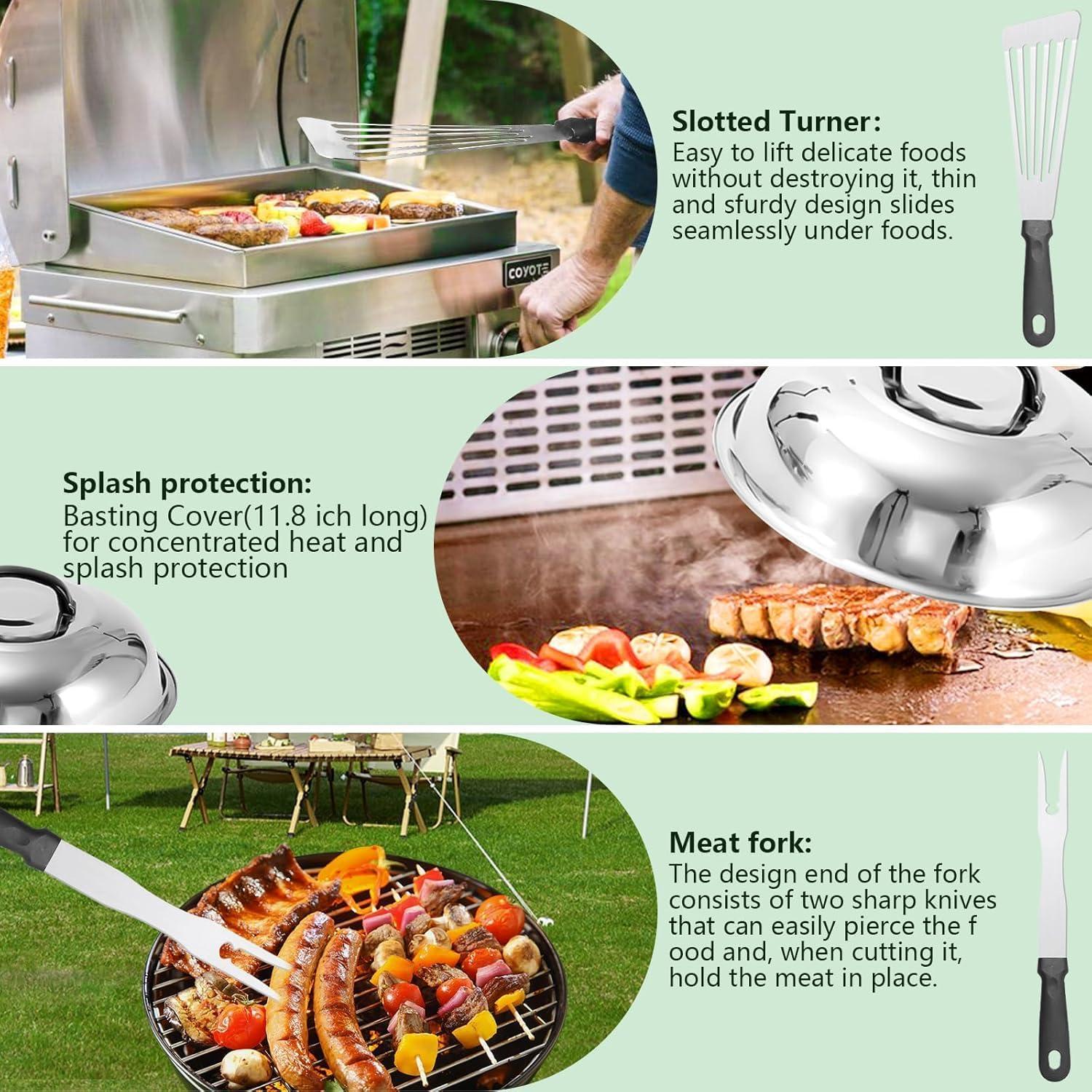 Kit de Accesorios para Plancha Polsmtx 45 Piezas BBQ