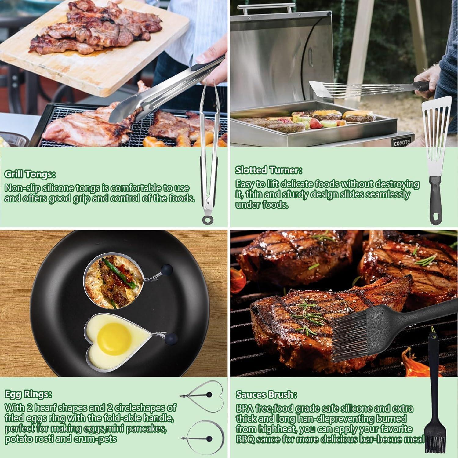 Kit de Accesorios para Plancha Polsmtx 45 Piezas BBQ