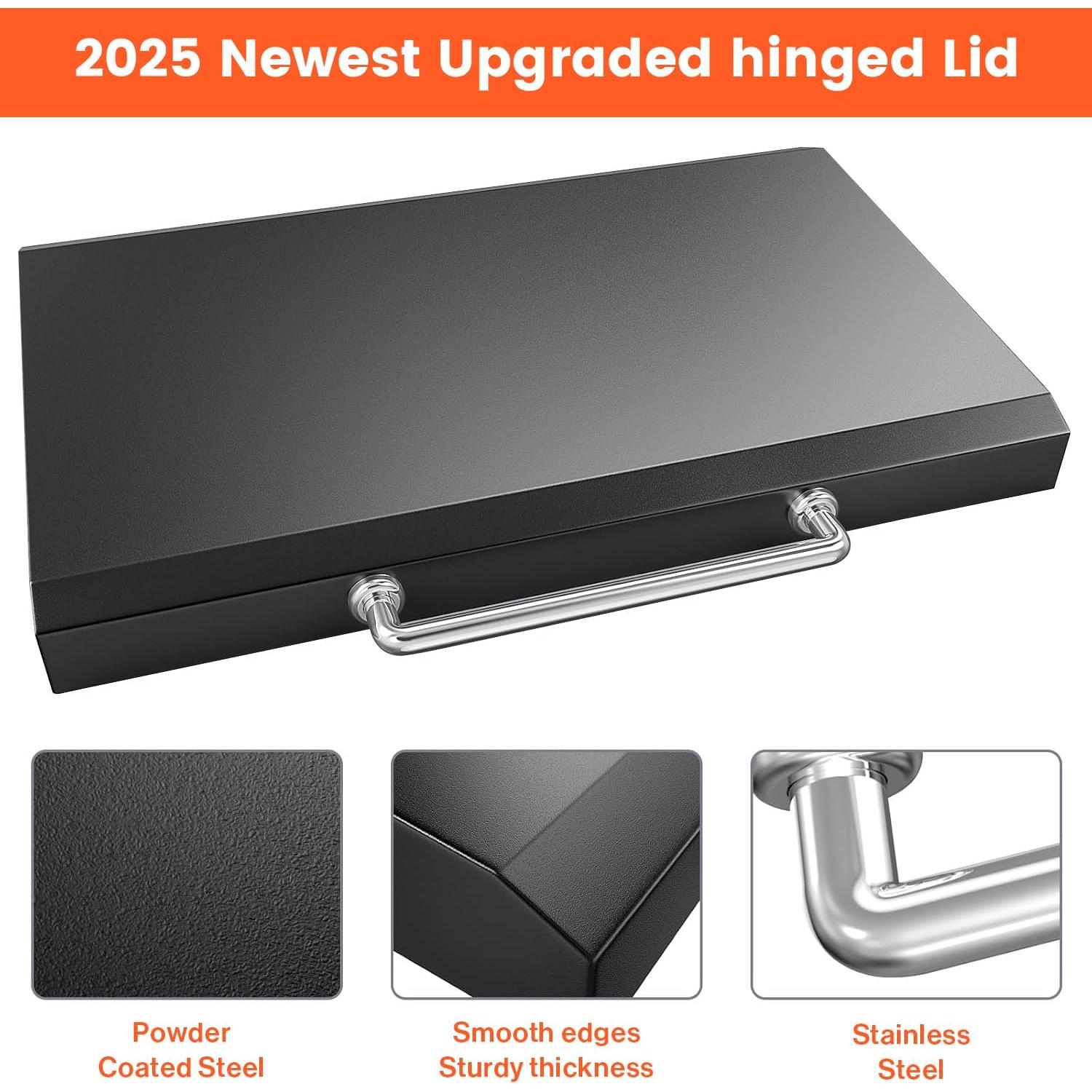 Tapa con bisagra QuliMetal para plancha Blackstone 28"