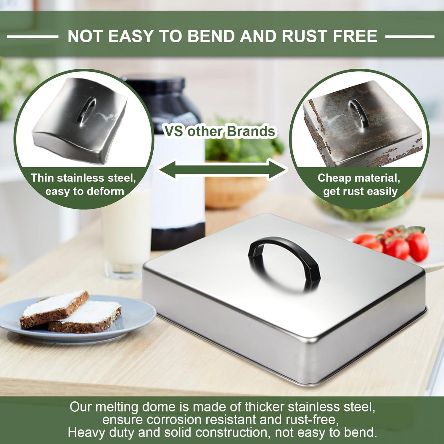 Tapa de Basting Rectangular EWFEN de Acero Inoxidable 33x30.5cm