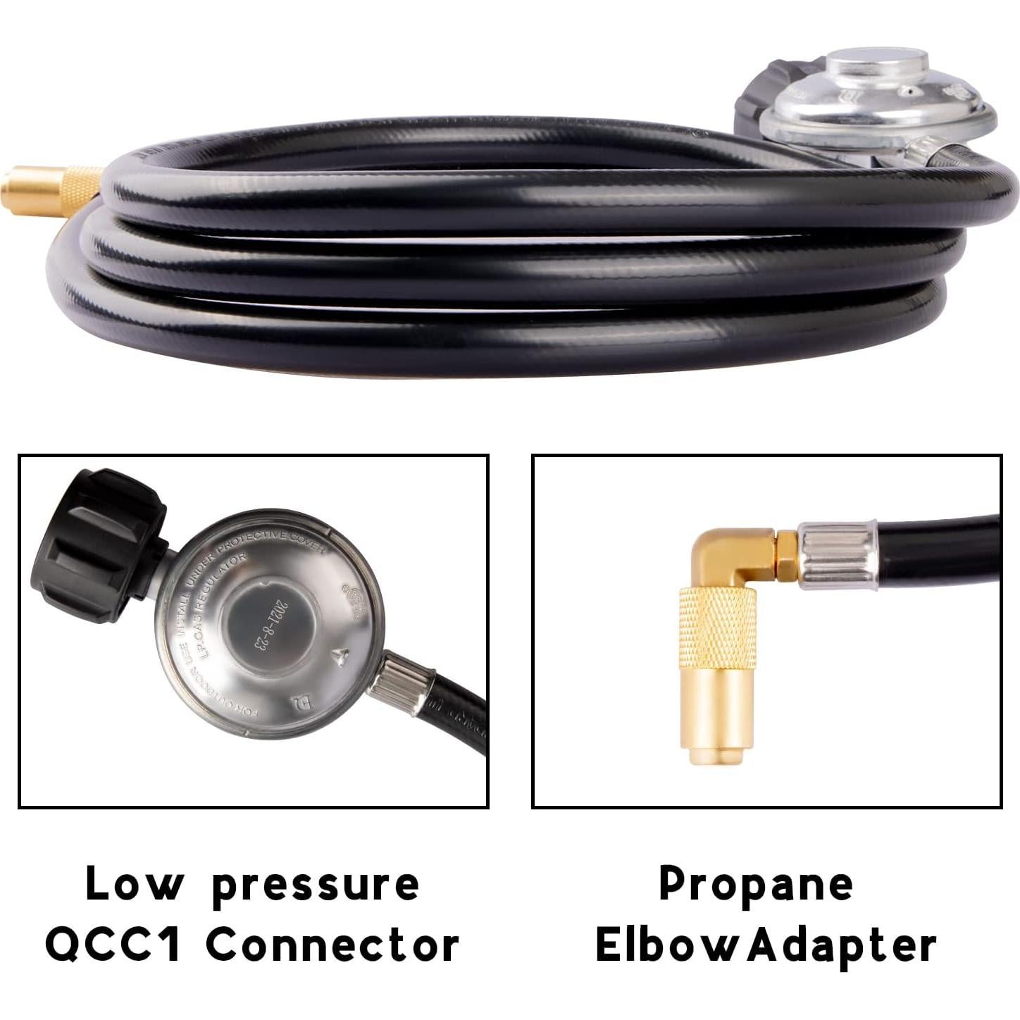 Regulador de Propano DOZYANT 6 Pies con Manguera y Adaptador