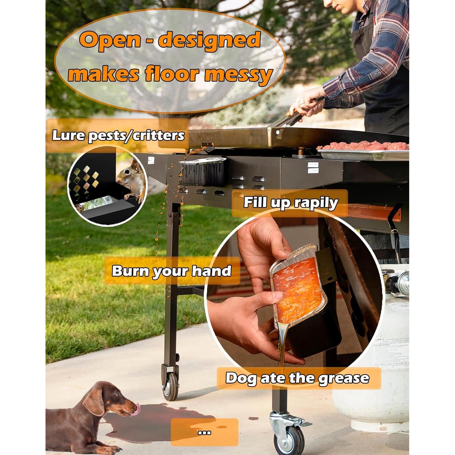 Sistema de Drenaje de Grasa Sivsis para Plancha Blackstone 2.3L