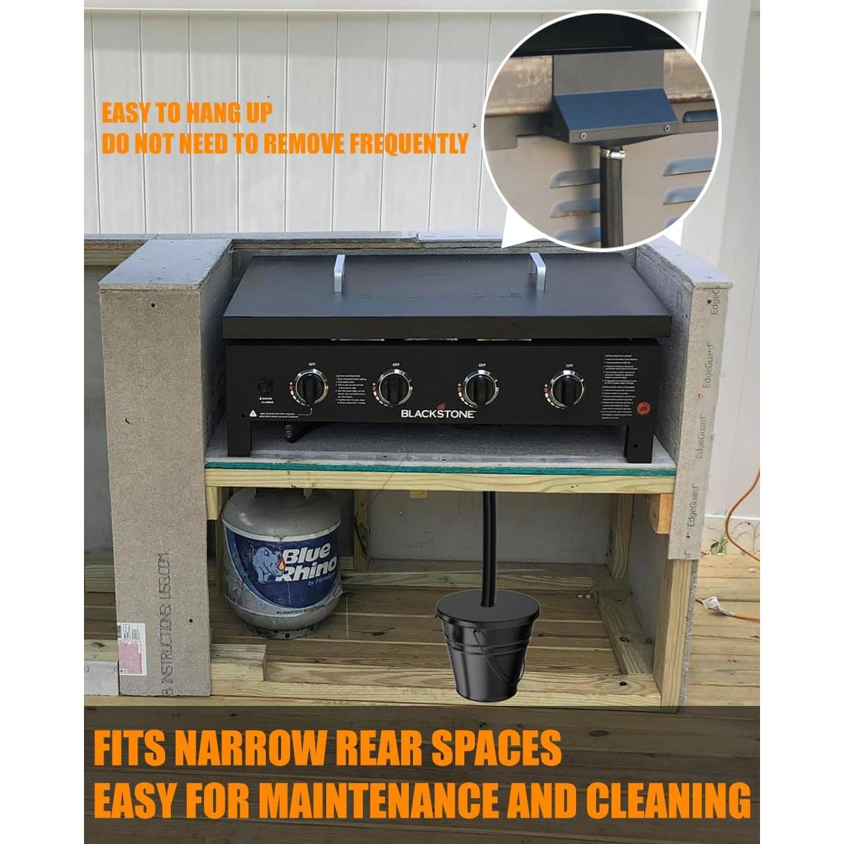 Sistema de Drenaje de Grasa Sivsis para Plancha Blackstone 2.3L