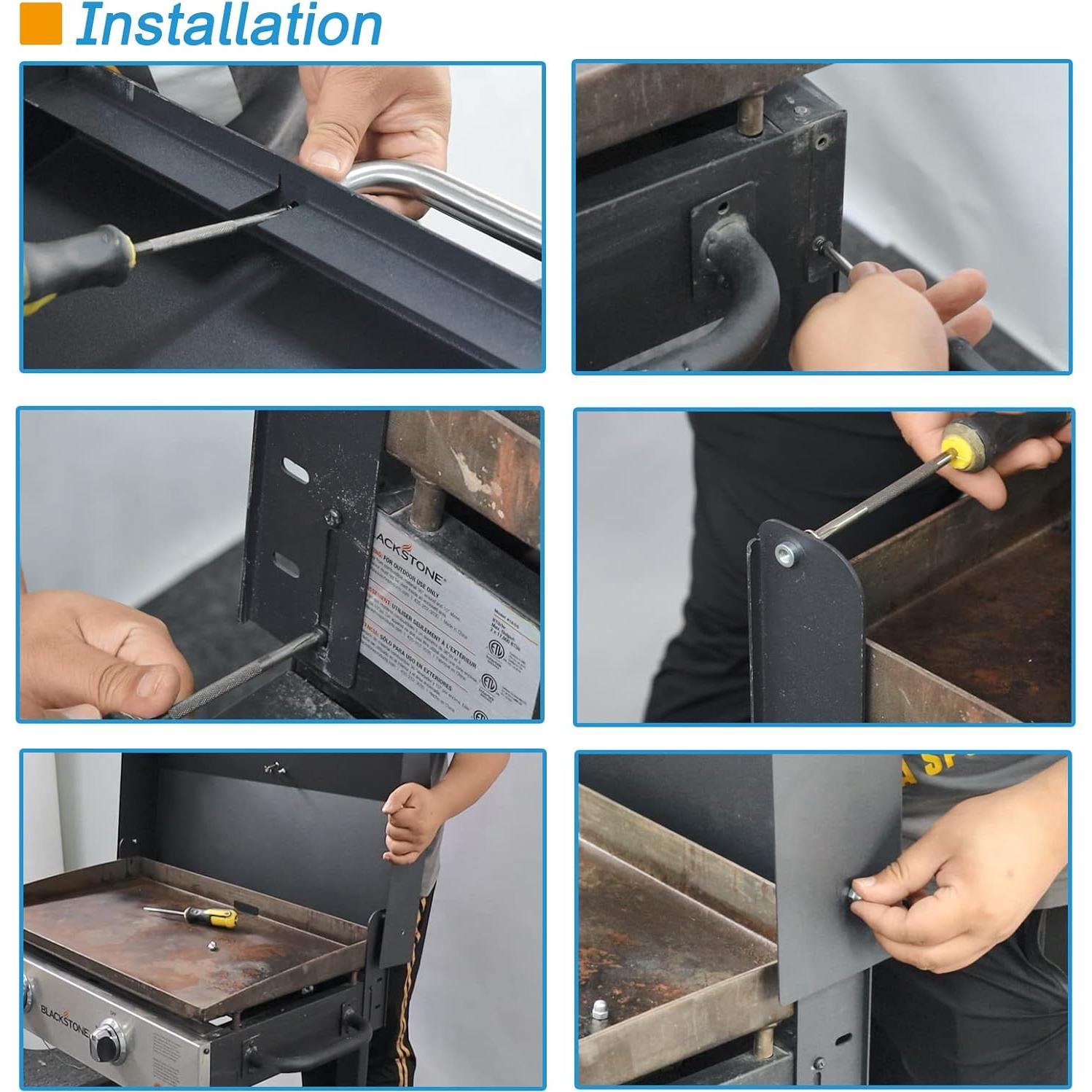 Tapa con Bisagra Mejorada BBQration para Plancha Blackstone 36"