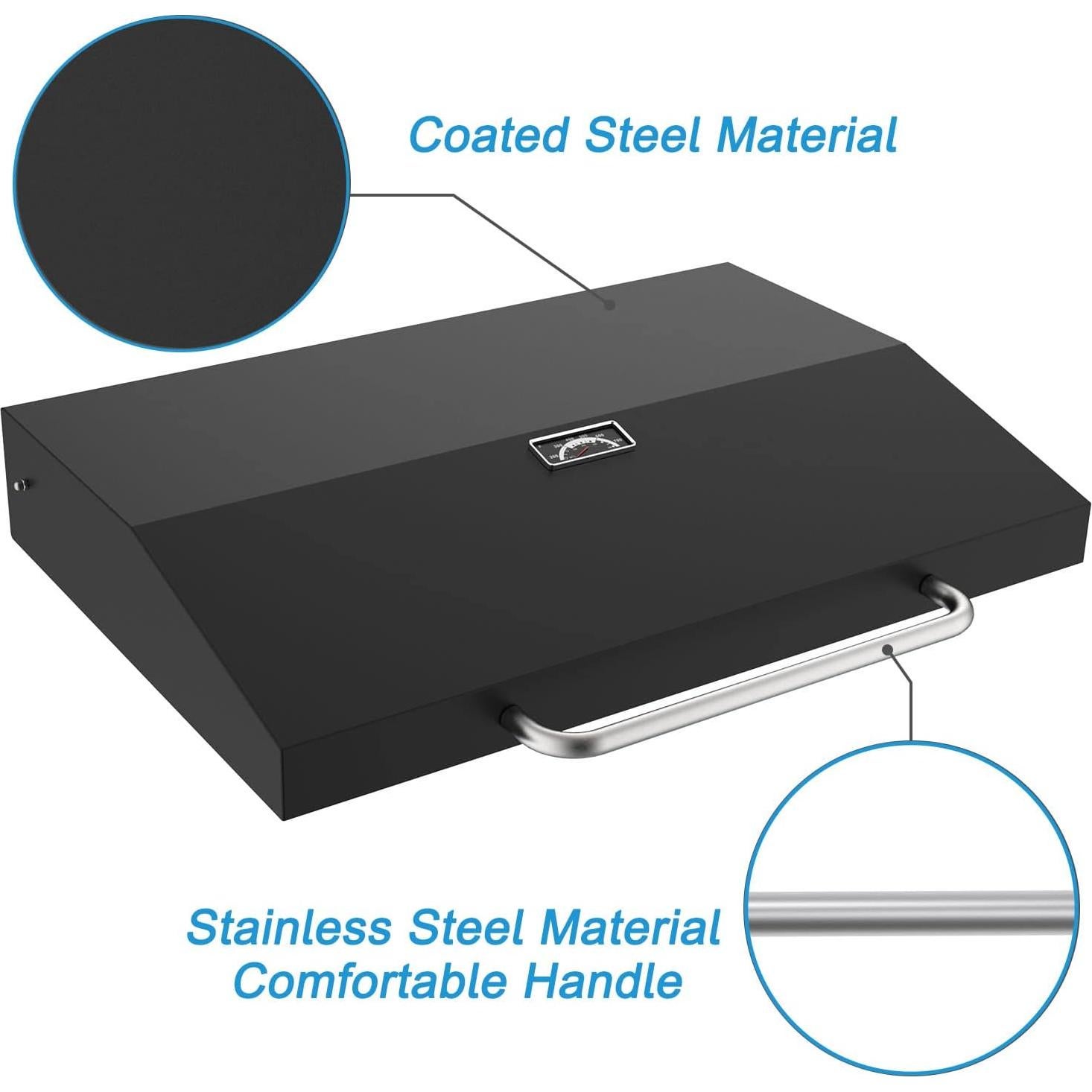 Tapa con Bisagra Mejorada BBQration para Plancha Blackstone 36"