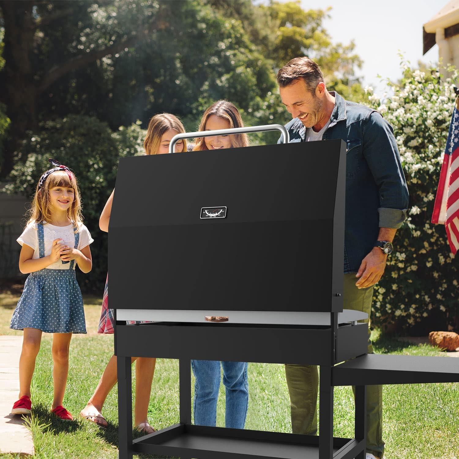 Tapa con Bisagra Mejorada BBQration para Plancha Blackstone 36"