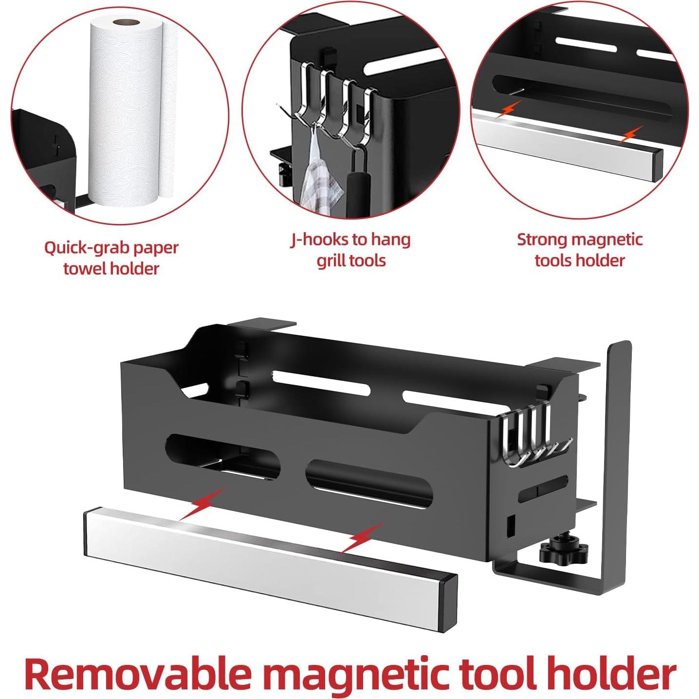 Caddy Blackstone para Grill 28"/36" con Soporte y Ganchos