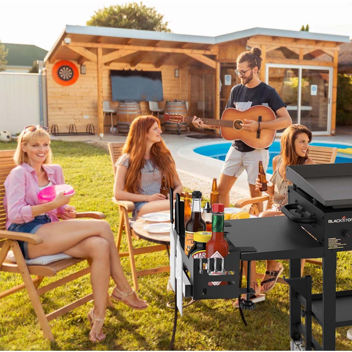 Caddy Blackstone para Grill 28"/36" con Soporte y Ganchos