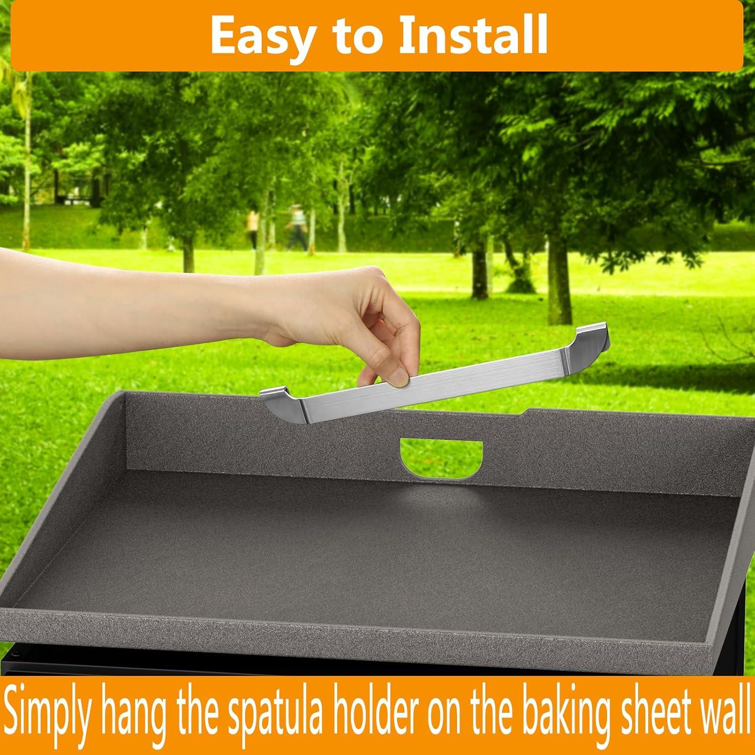 Soporte Magnético para Espátula ZHSX de Acero Inoxidable - 2 Piezas