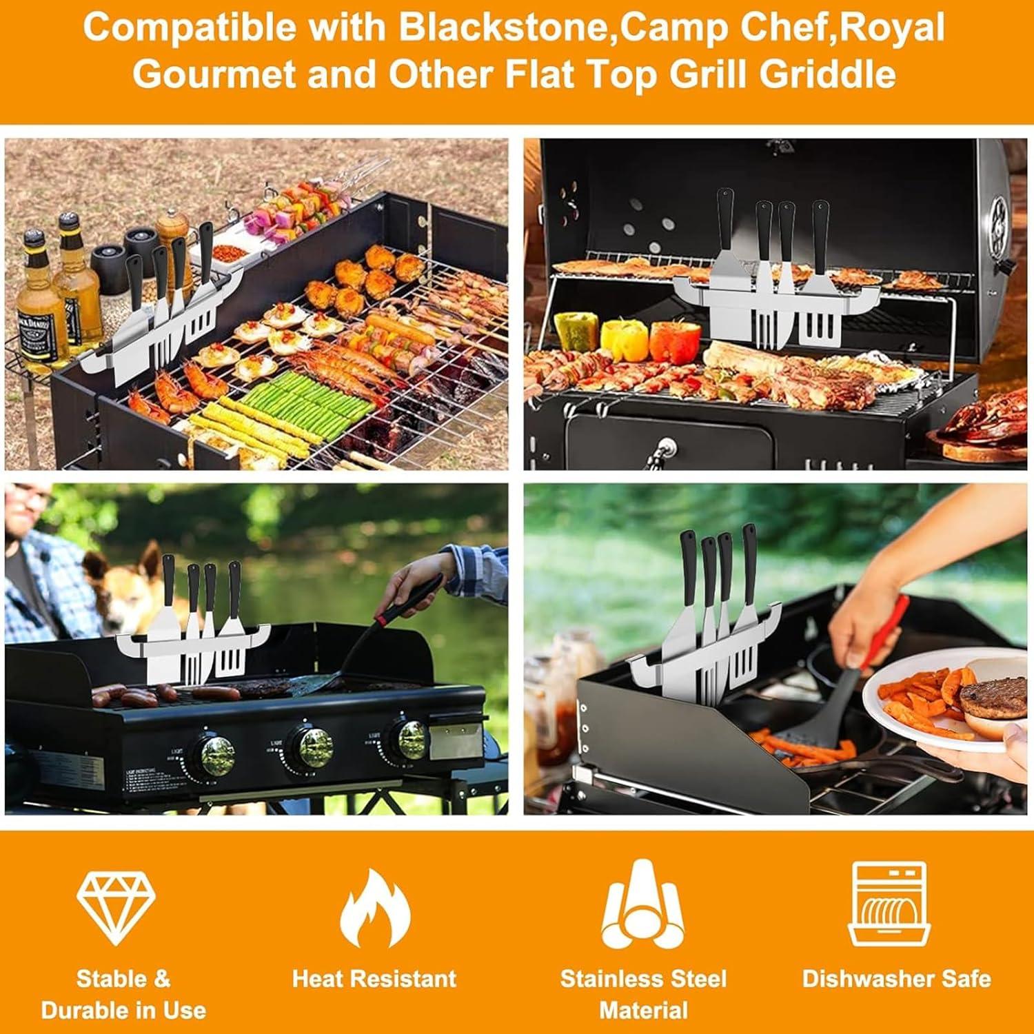 Soporte Magnético para Espátula ZHSX de Acero Inoxidable - 2 Piezas