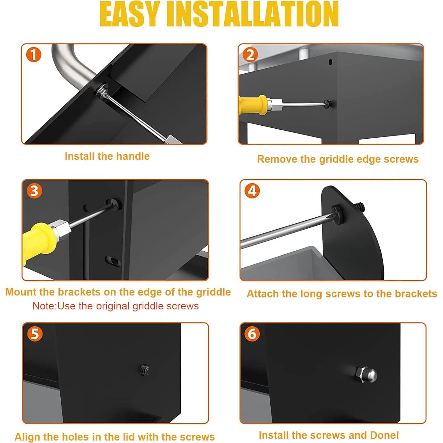 Hinged Lid for Blackstone Griddle 36 Inch, Hard Cover Lid for Blackstone 1554 1863 1825 1818 Griddle 36 inch Accessories