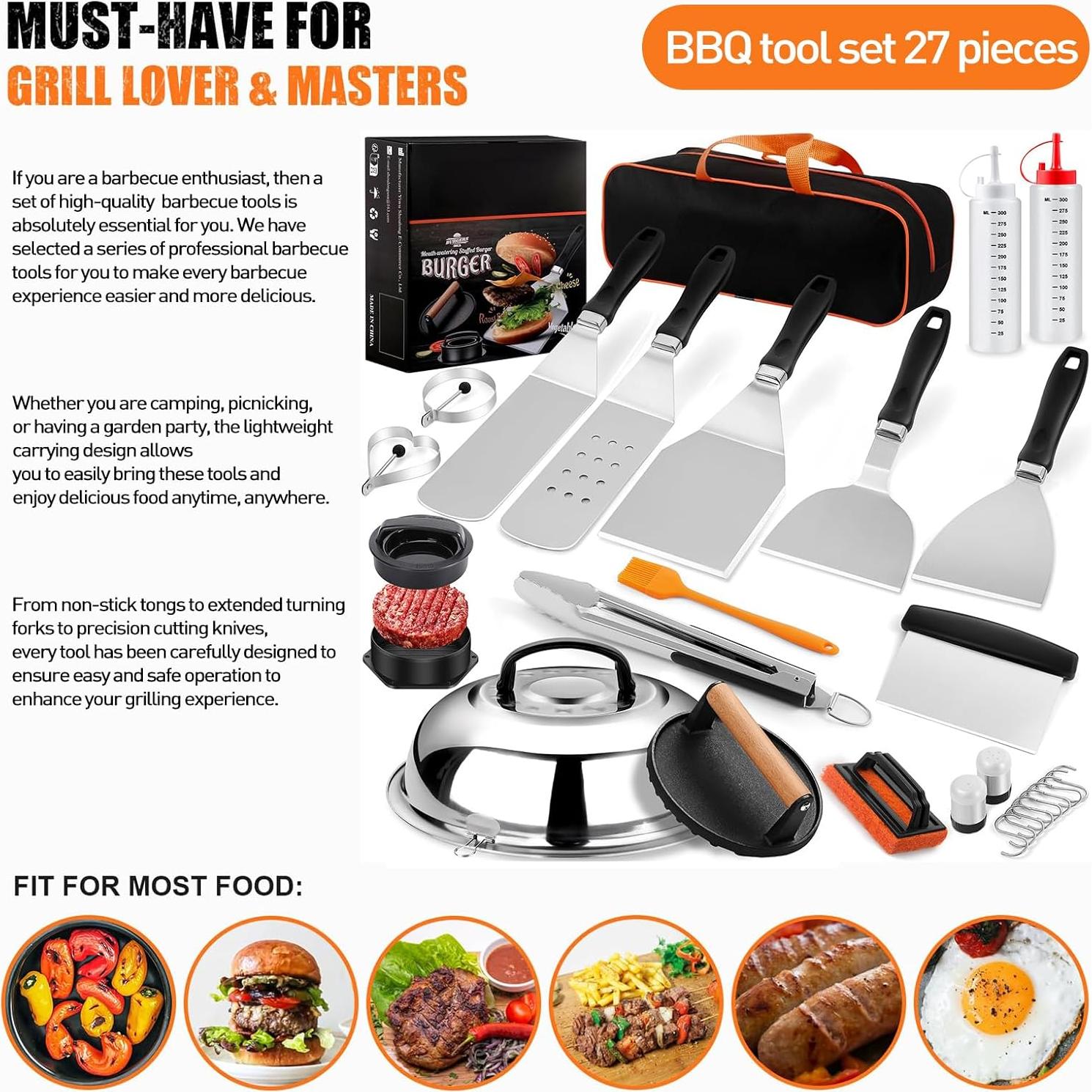 Kit de Accesorios para Plancha FLYING APSARAS 27pcs Blackstone