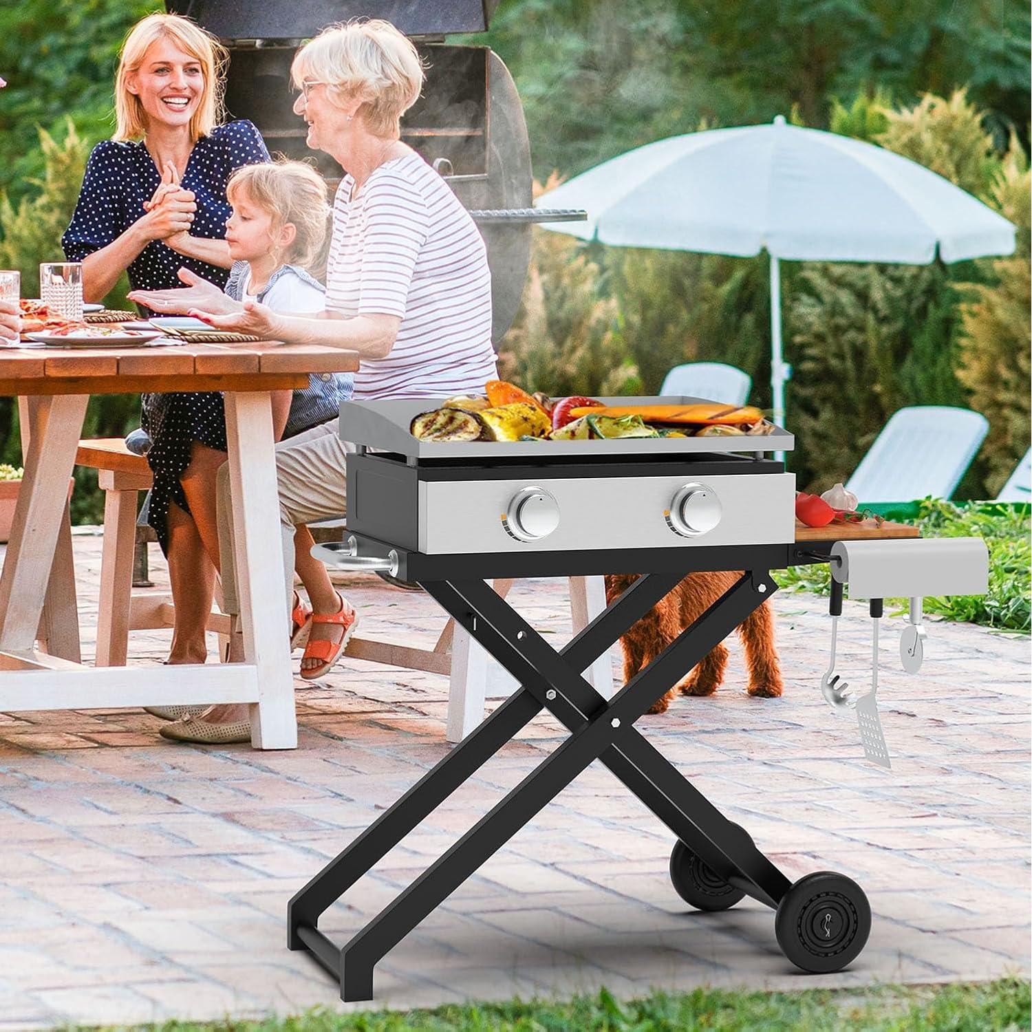 Soporte para Plancha Blackstone 17/22" - Carrito Plegable BBQ Future