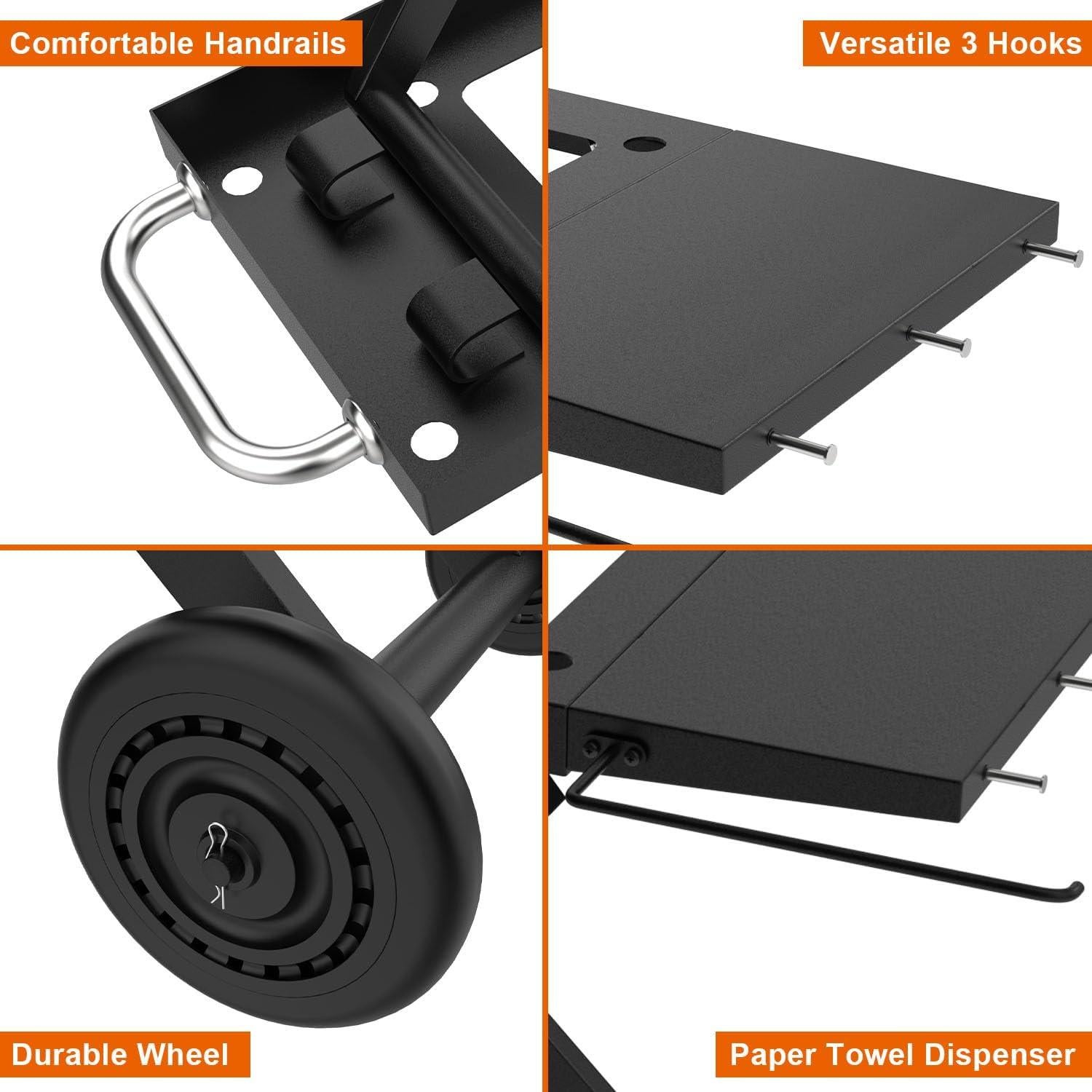 Soporte para Plancha Blackstone 17/22" - Carrito Plegable BBQ Future