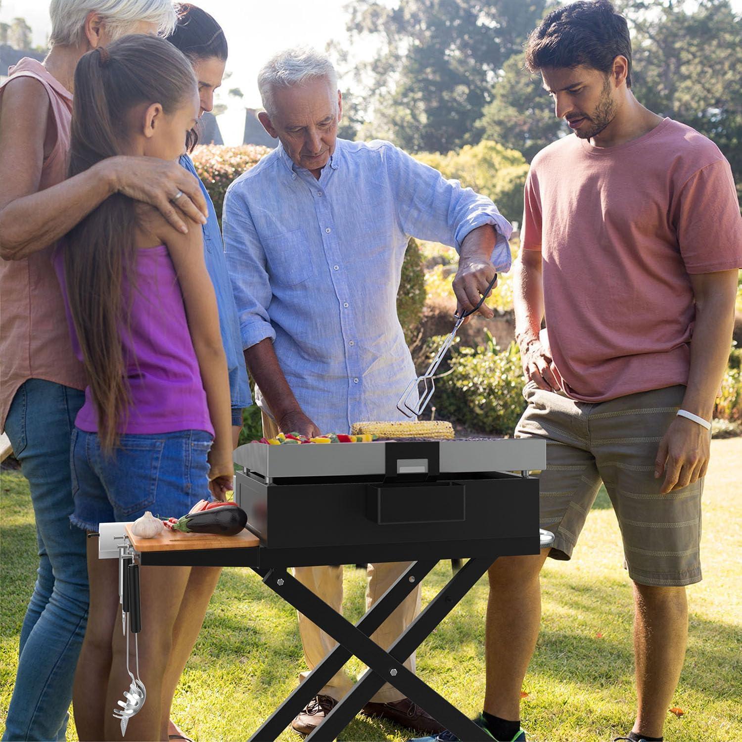 Soporte para Plancha Blackstone 17/22" - Carrito Plegable BBQ Future