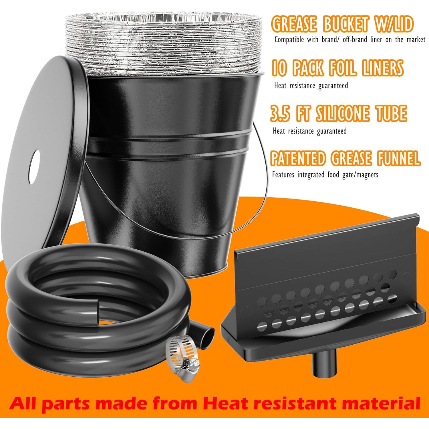 Receptor de Grasa Trasero Blackstone 2.27L con Tapa y Forros