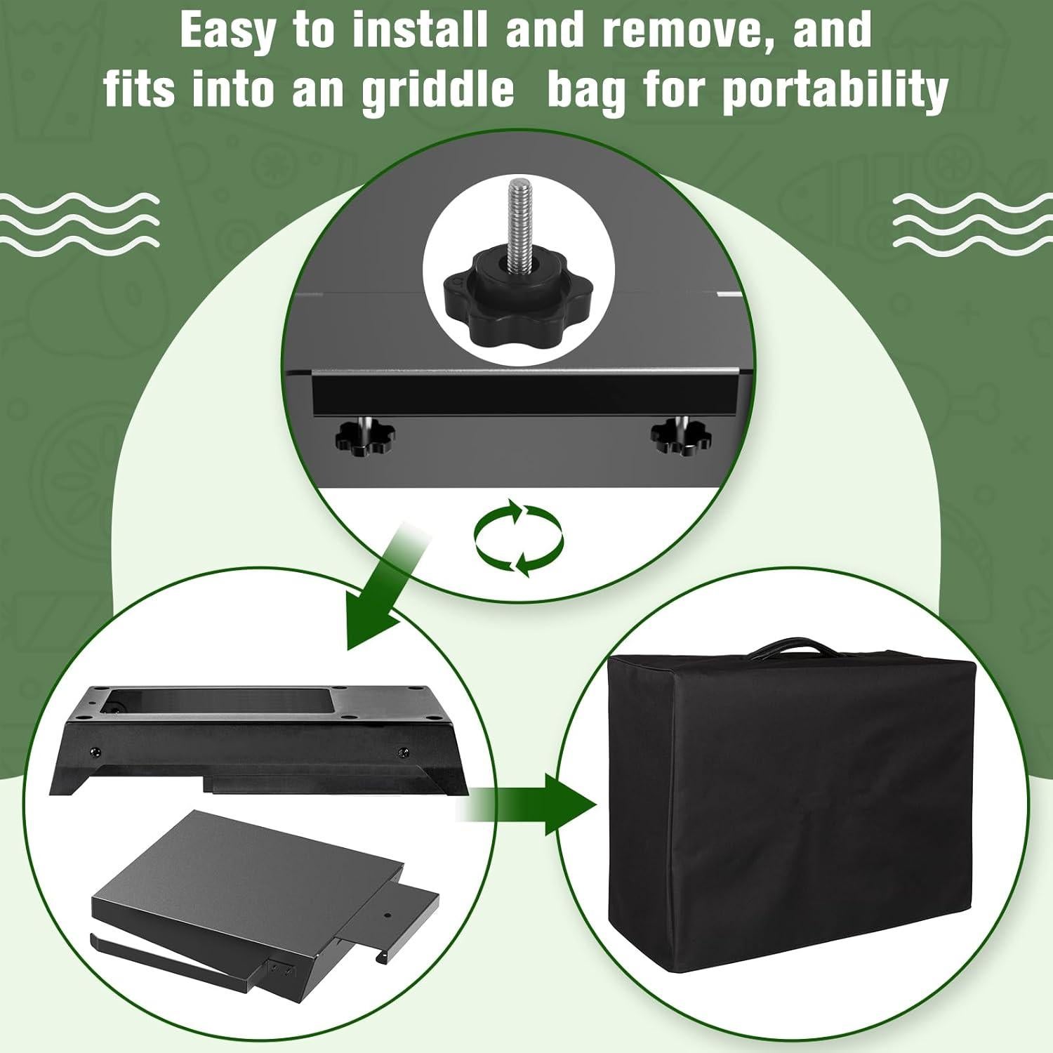 Estante Lateral para Parrilla Blackstone 17-22" Petrirufun