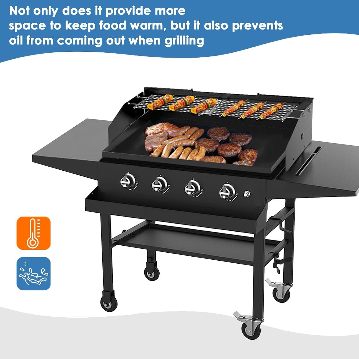 Protector de Viento y Rejilla Calentadora Petrirufun 28-36"