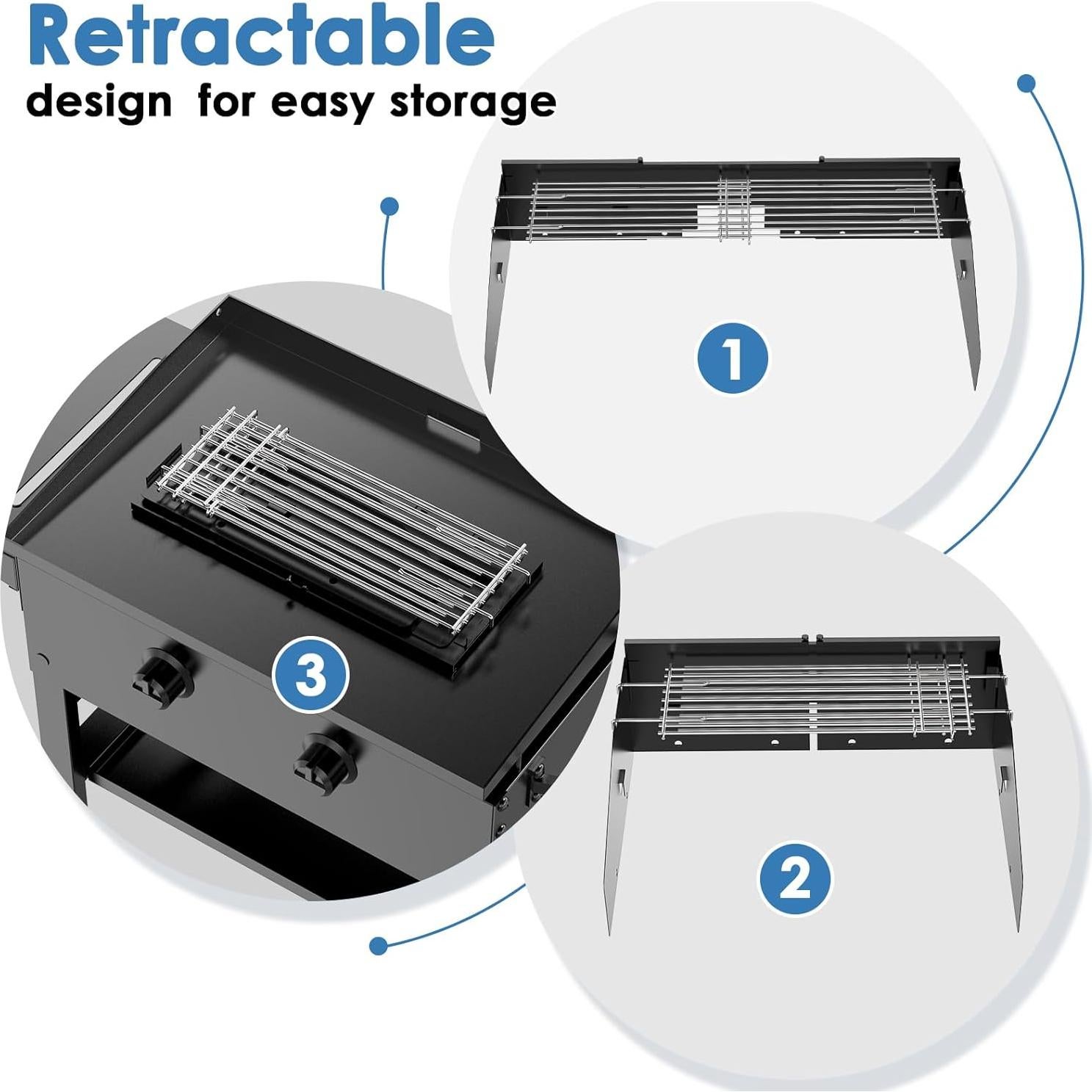 Protector de Viento y Rejilla Calentadora Petrirufun 28-36"