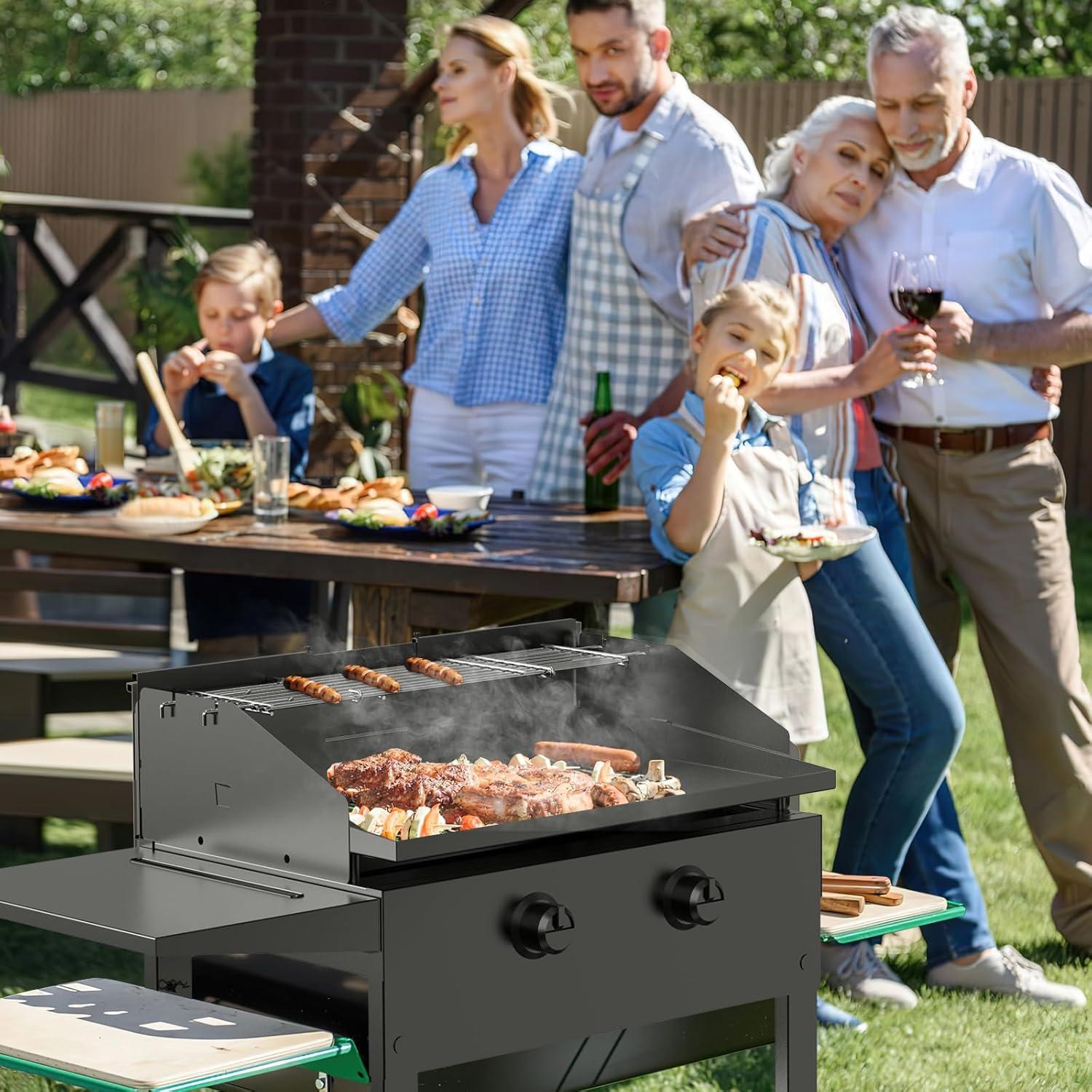 Protector de Viento y Rejilla Calentadora Petrirufun 28-36"