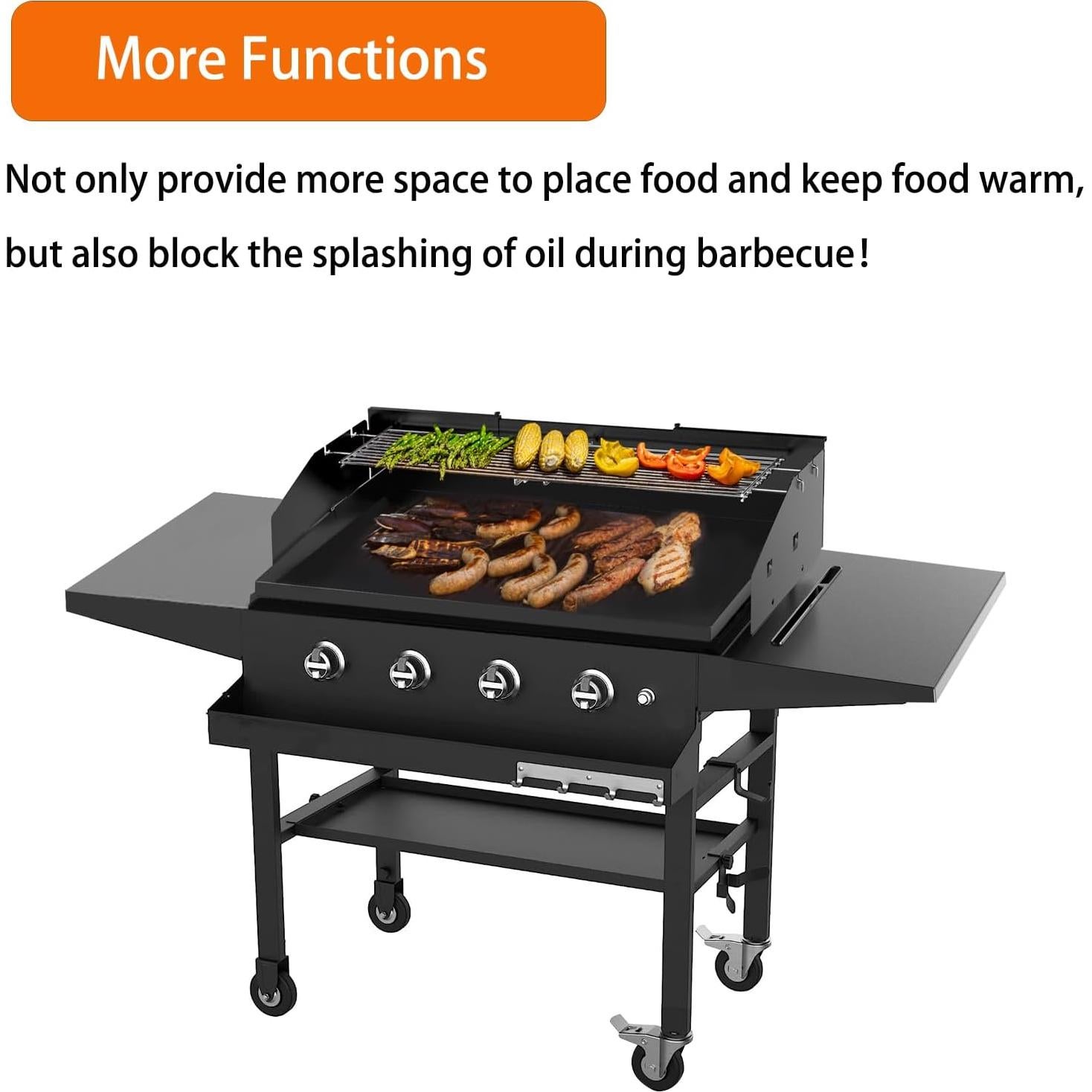 Juego de Protector de Viento y Rejilla Calentadora PHYESUVIN 71-91 cm