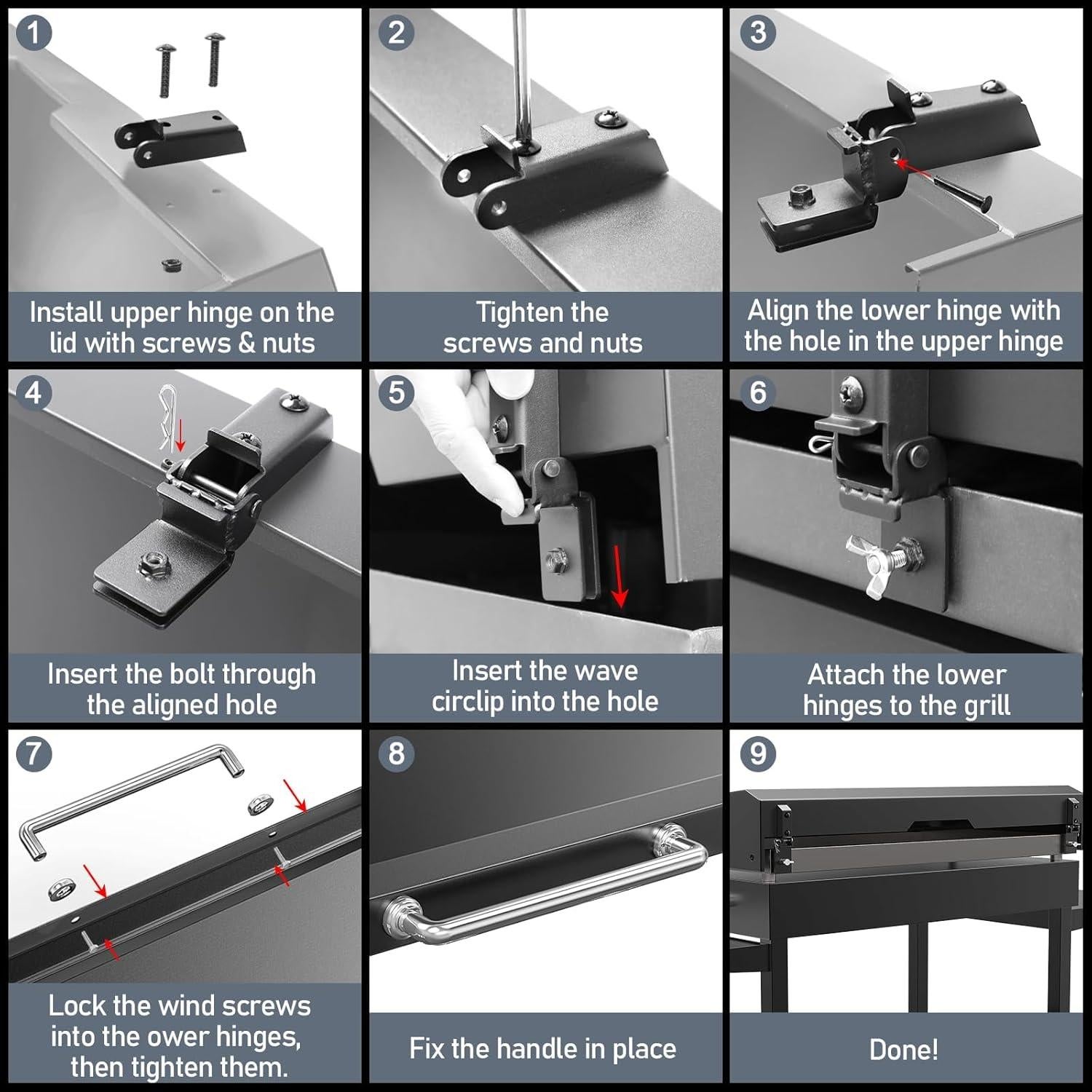 Tapa con Bisagra Utheer para Plancha Blackstone 28"