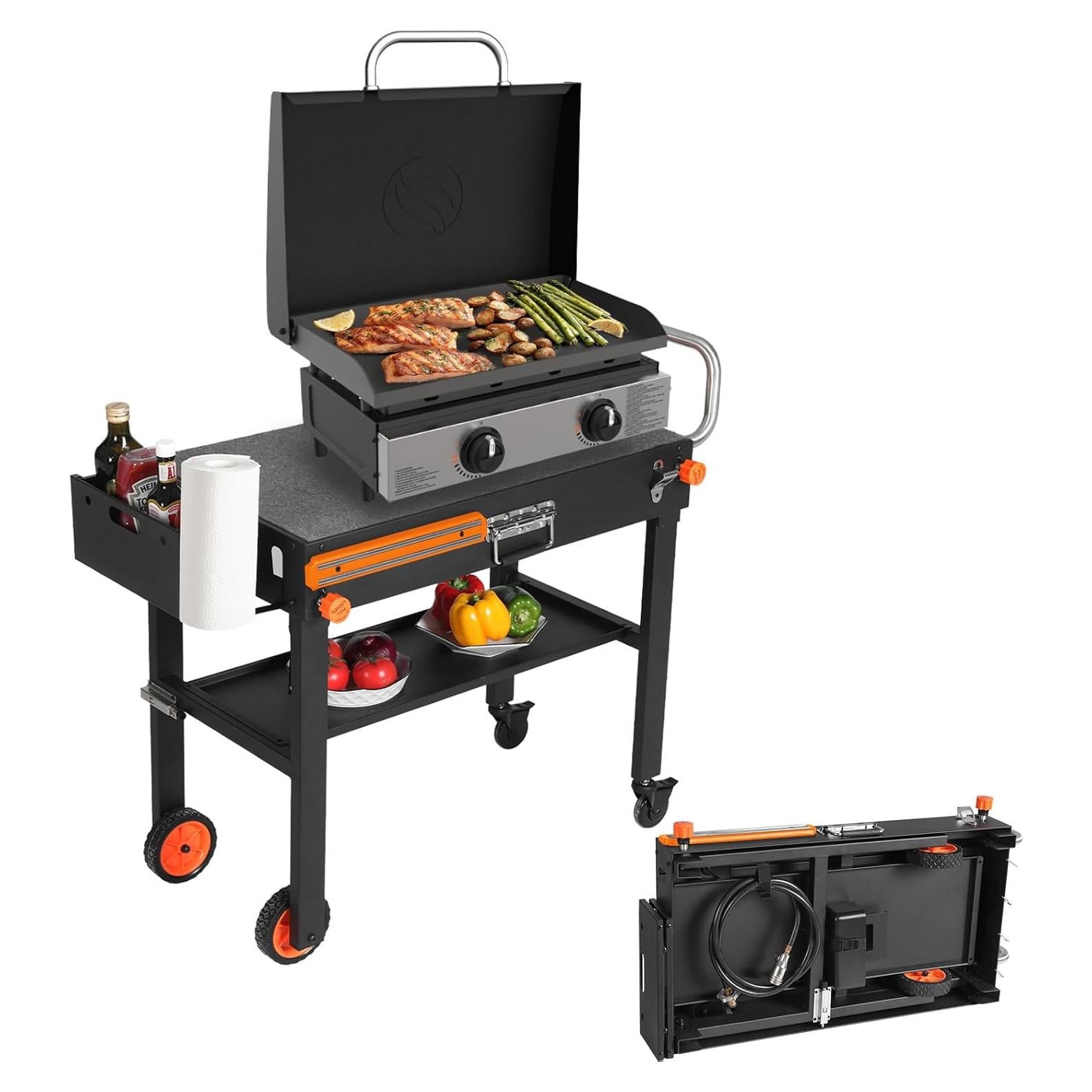 Carrito de Mesa Plegable para Parrilla EsFrondo YP 39A-001