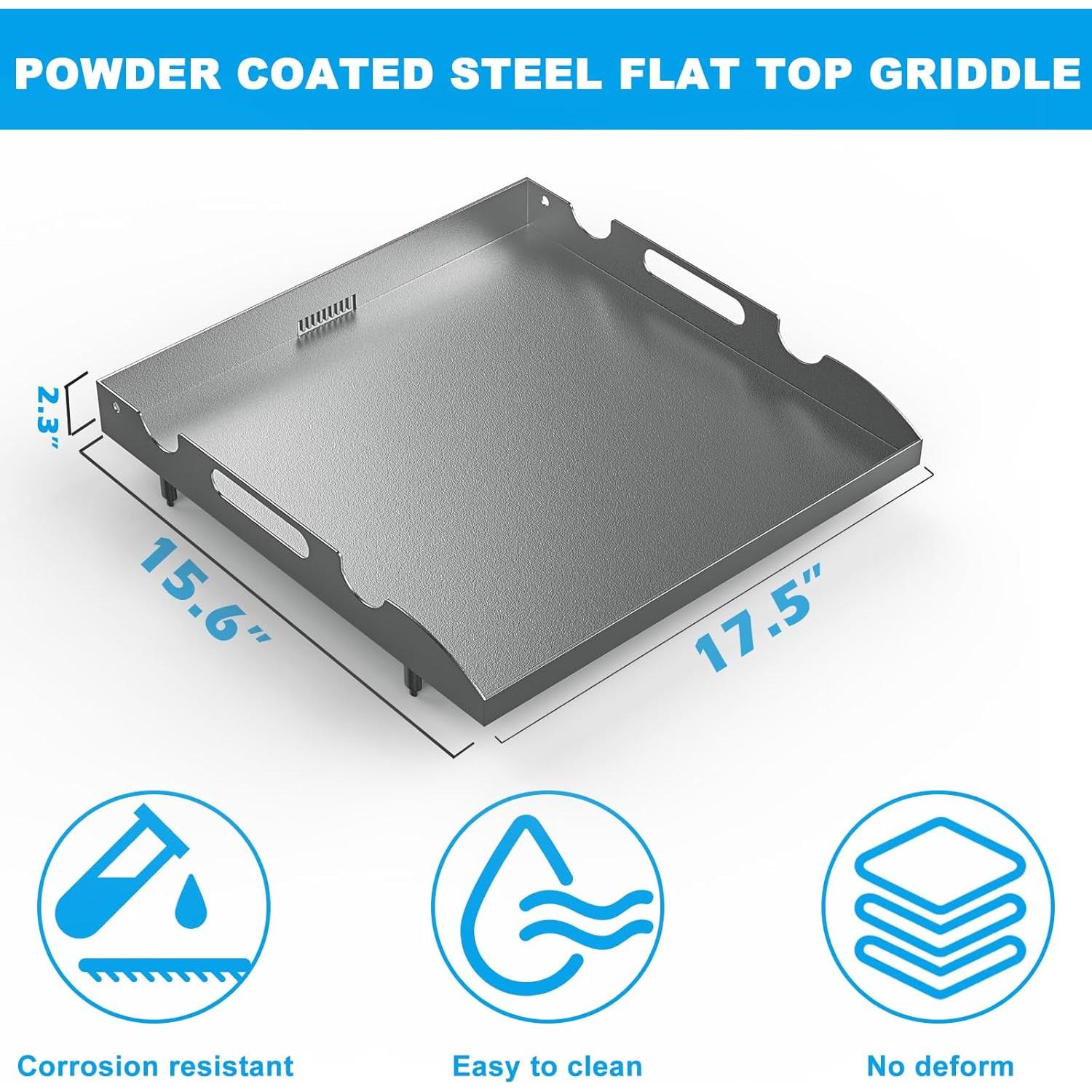Plancha plana LS'BABQ para Blackstone 44.5x39.6 cm