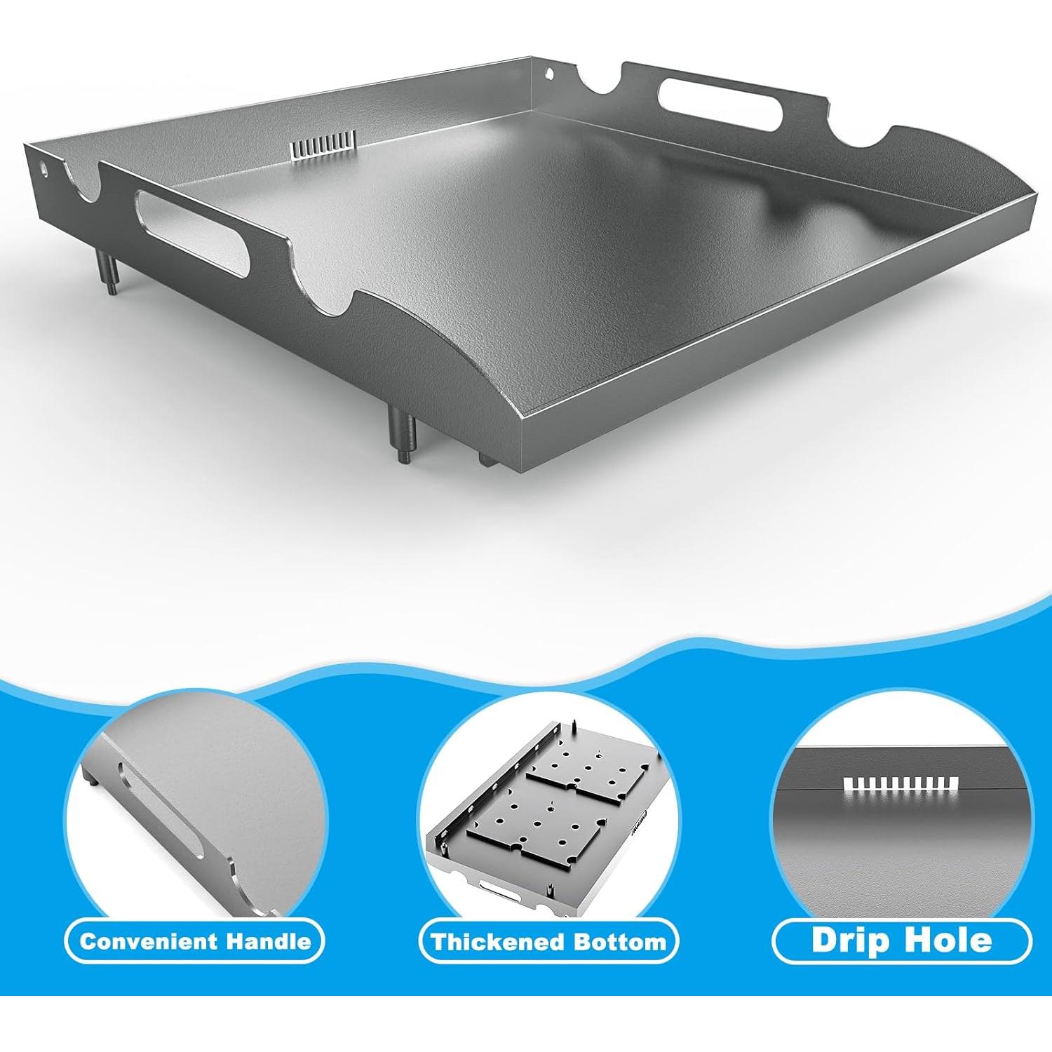 Plancha plana LS'BABQ para Blackstone 44.5x39.6 cm