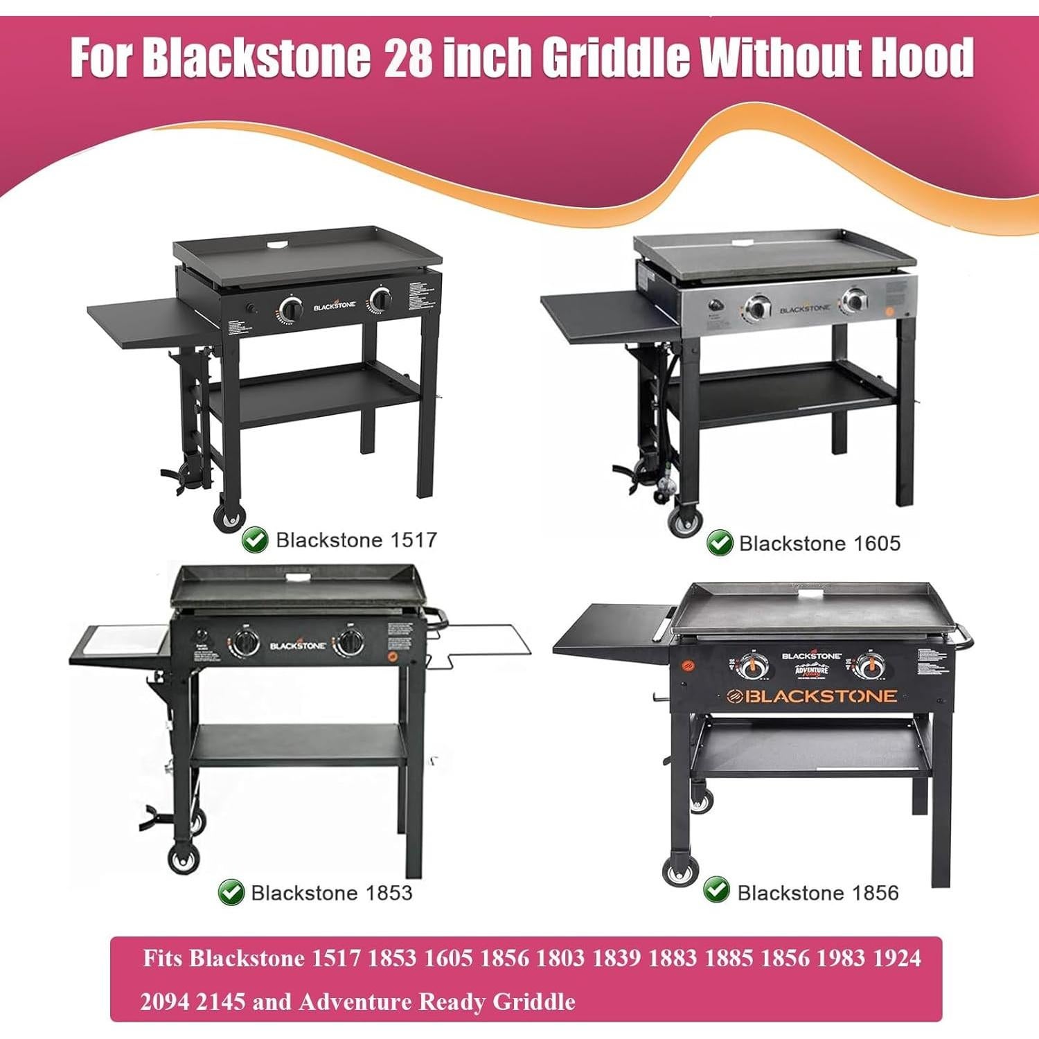 Tapa con Bisagra Trasera SearCook 28" (71.12 cm) para Plancha