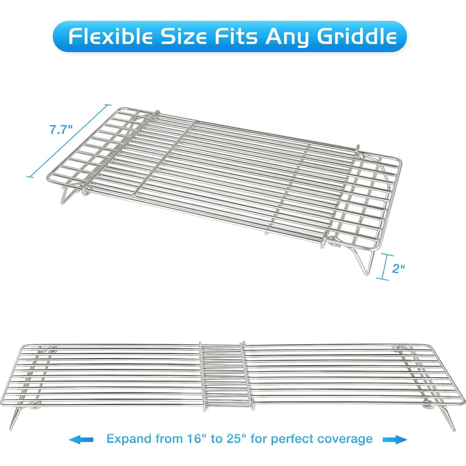 Estante Calentador Ajustable CANDANA para Plancha 40-63 cm - Paquete de 2