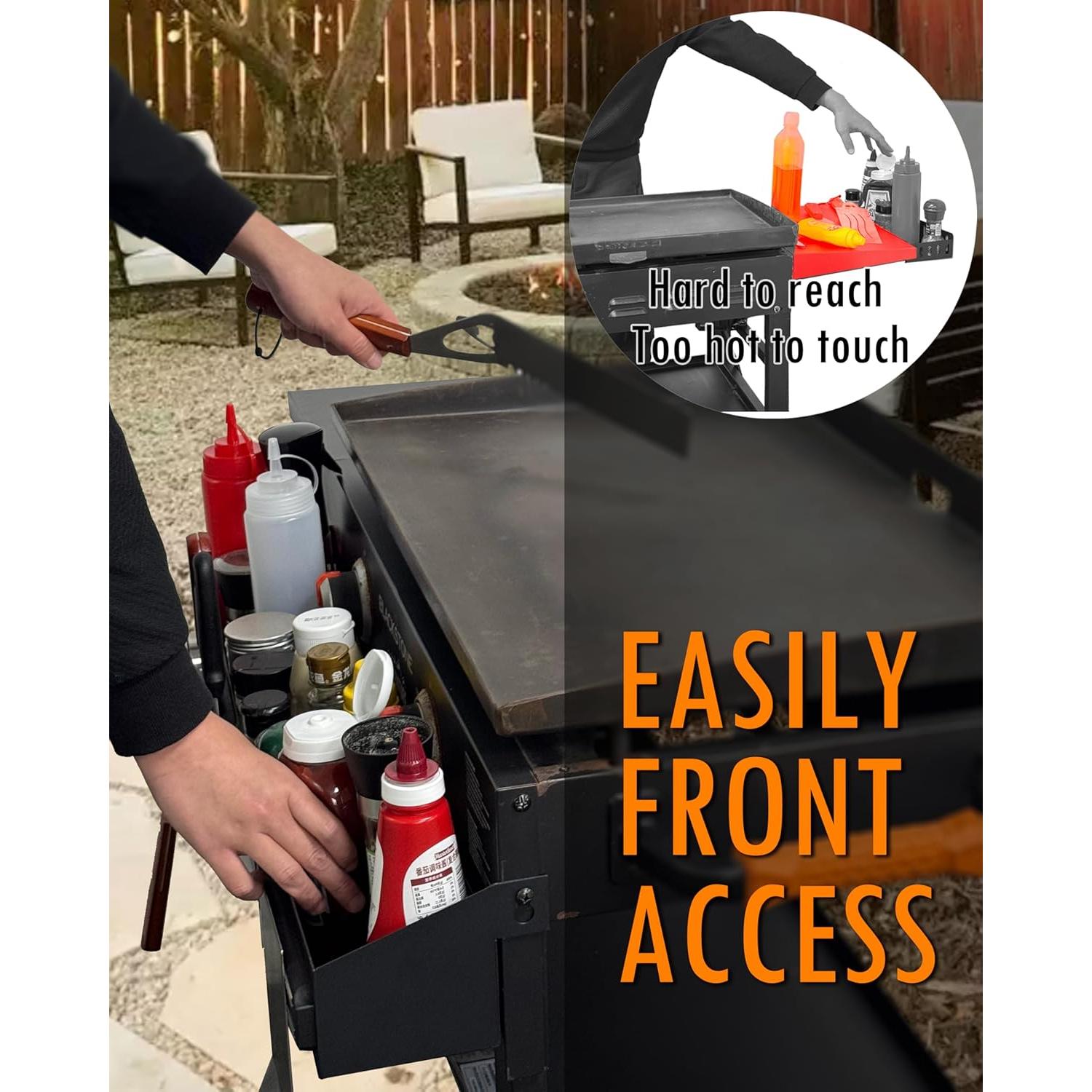 Caddy Frontal Blackstone 36" con Soporte Magnético Sivsis