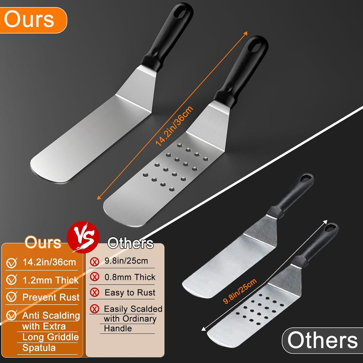 Kit de Accesorios para Plancha Latiret 24 Piezas Acero Inoxidable