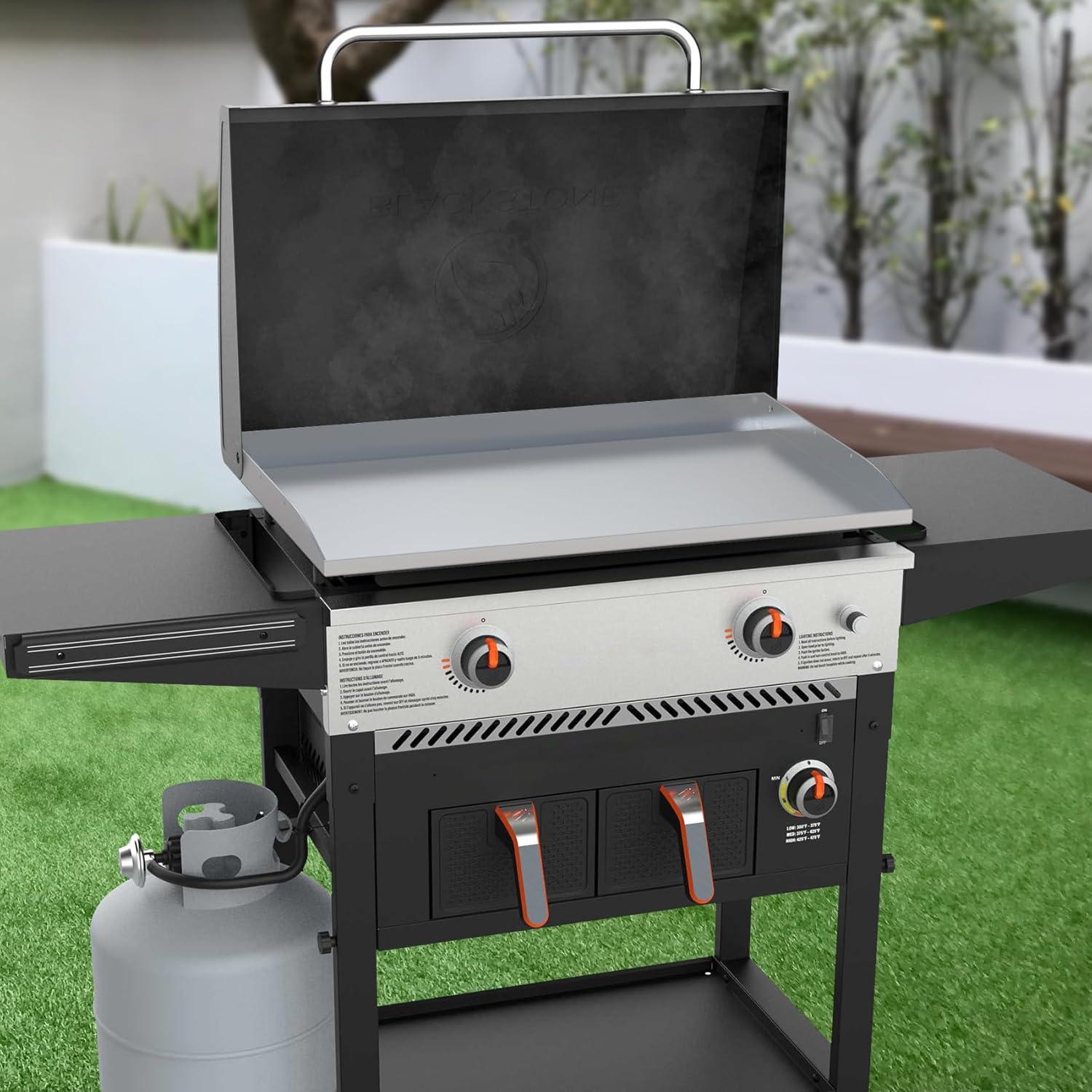 Plancha de Acero Inoxidable Stanbroil 28" para Parrilla Blackstone