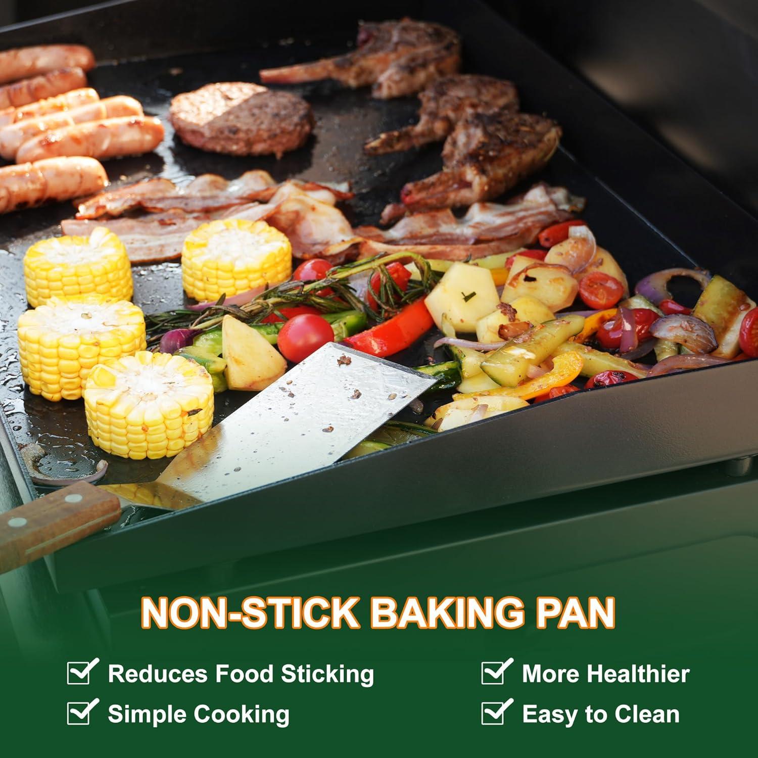 Parrilla de Gas Propano Portátil HongTaok 45.7x38.1cm con Tapa