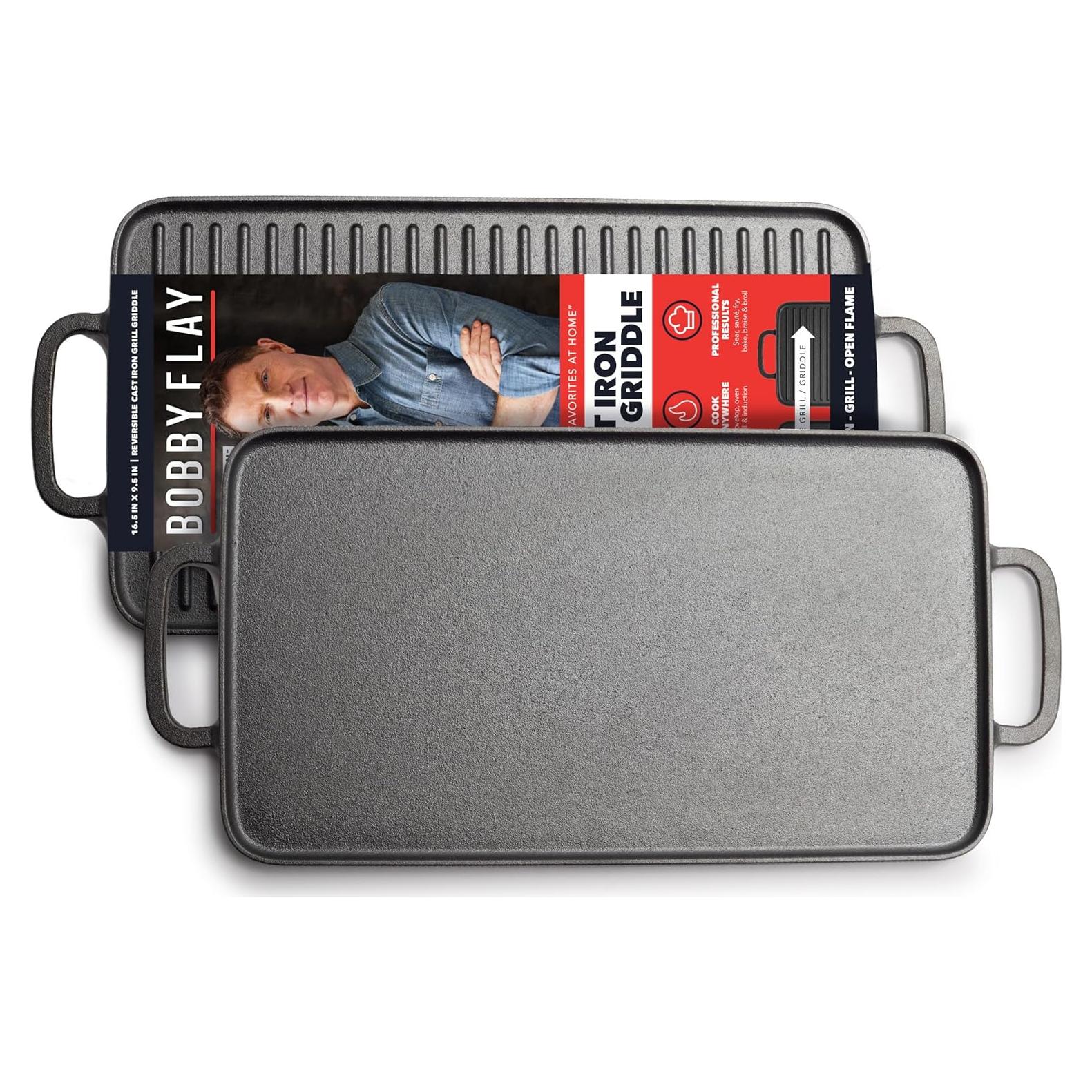 Sartén de Hierro Fundido GreenPan Bobby Flay 42 x 24 cm Reversible