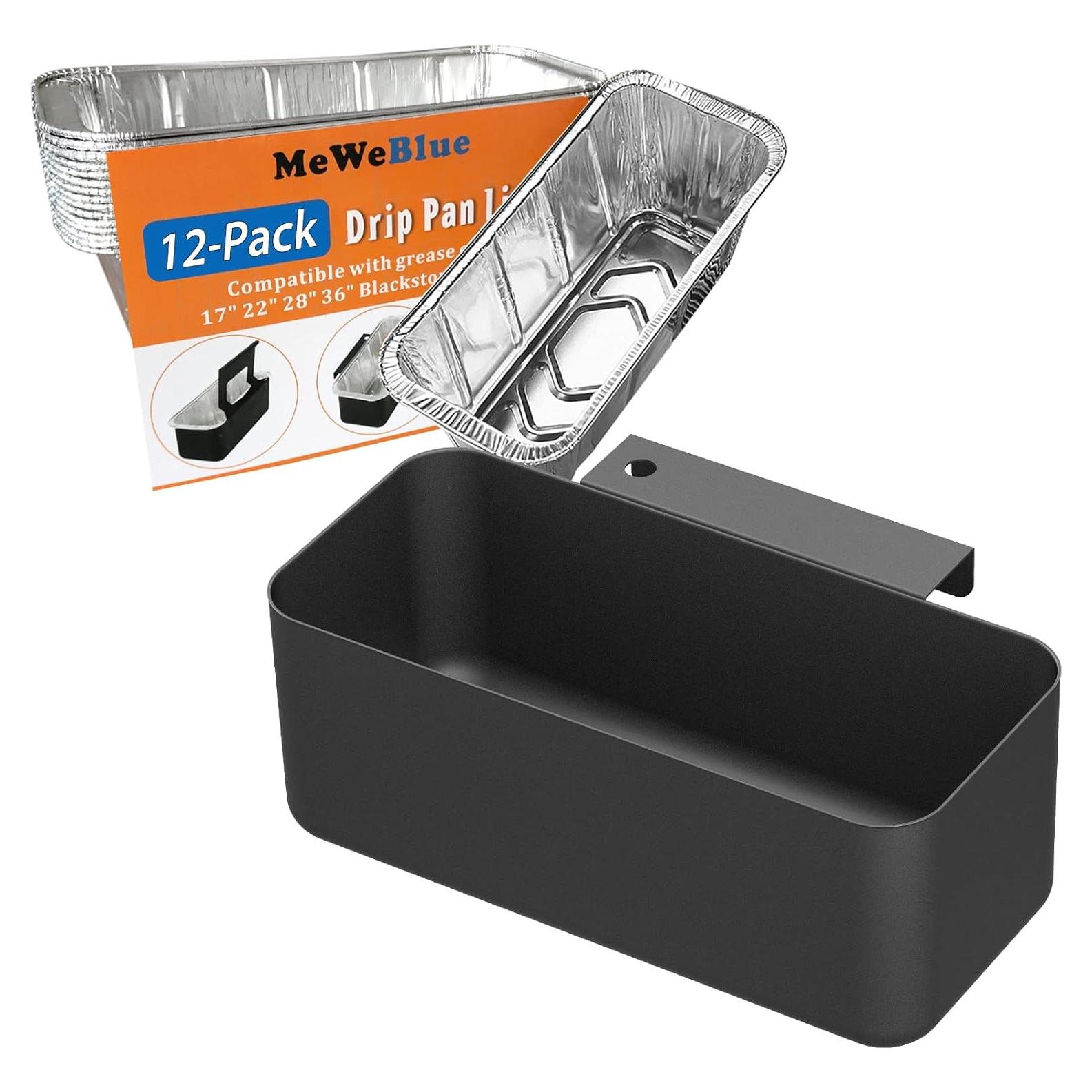 Captador de Grasa MeWeBlue con 12 Forros para Plancha 18cm