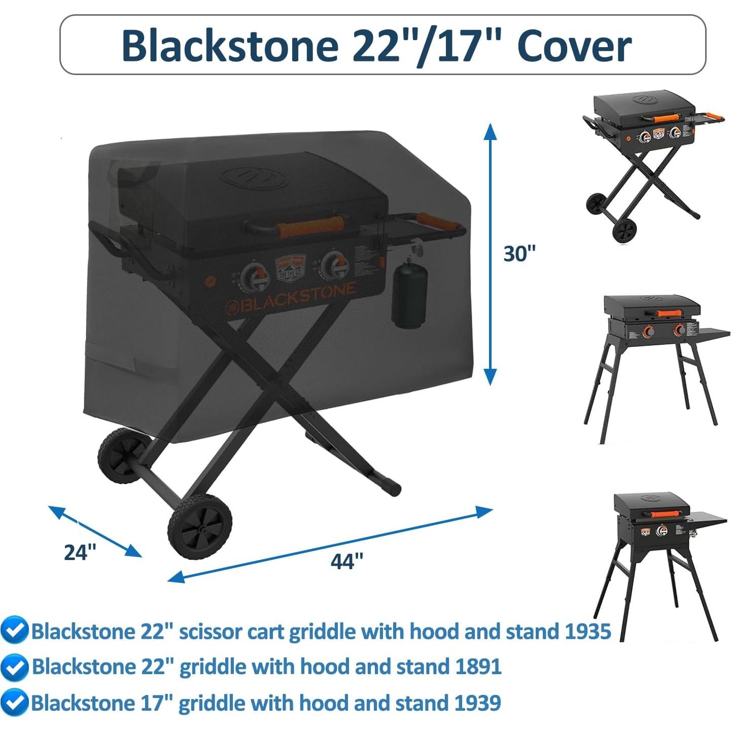 Cubierta Impermeable para Plancha Blackstone 22" Aurmer 600D