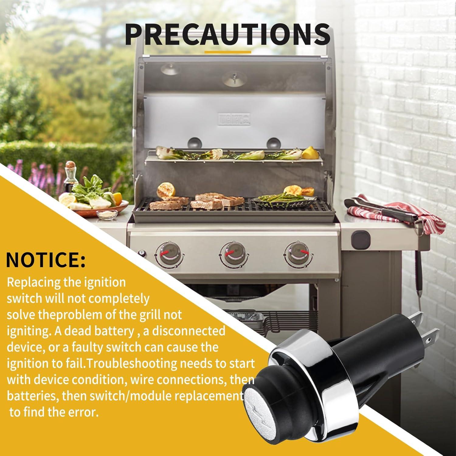 GS4 Igniter for Weber, GS4 Grill Igniter Switch Push Button Replacement Parts for Weber #66220 fit Weber GS4 Genesis II & Spirit II Gas Grills S310 E310 S-210 E-210