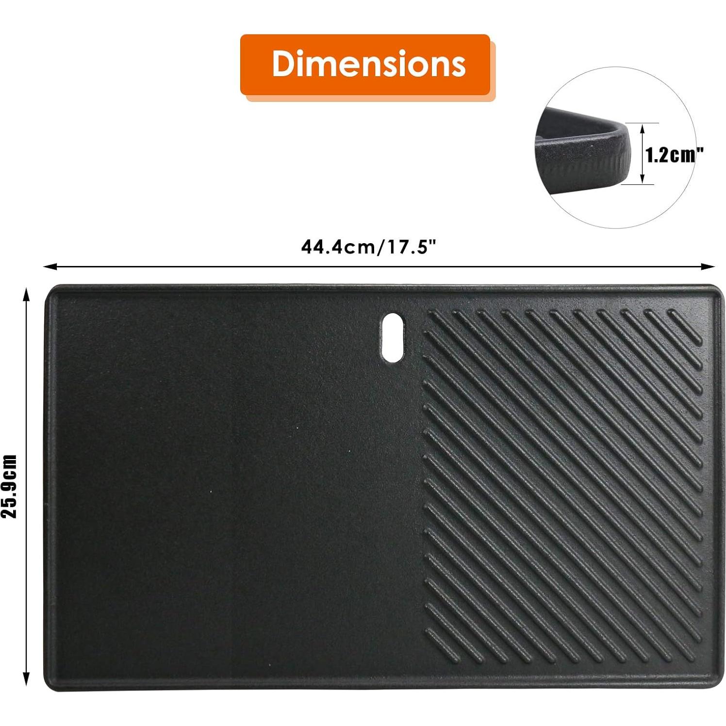 Plancha de Cocina Uniflasy 7637 Hierro Fundido 44.5 cm para Weber Spirit 200