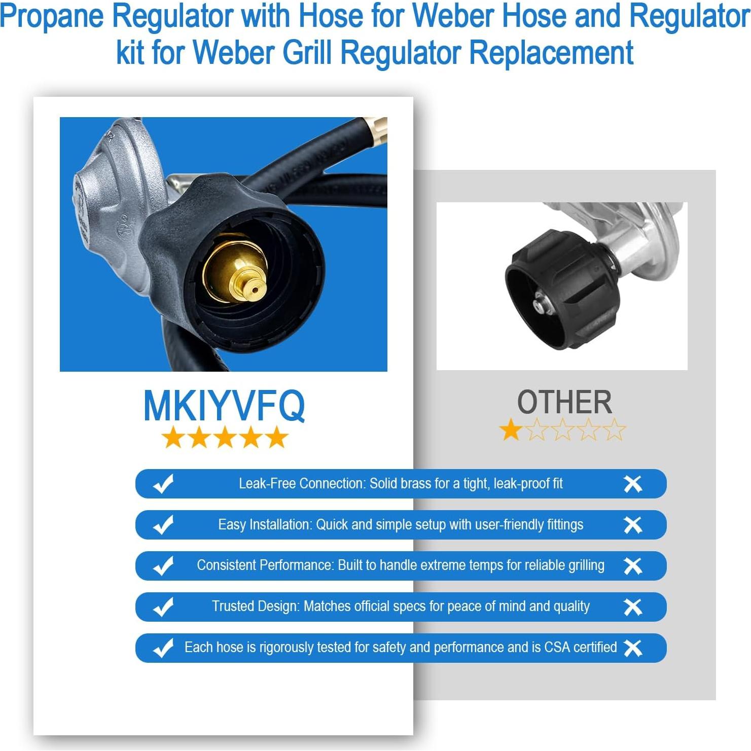 Kit de Manguera y Regulador Sekvira para Parrillas Weber