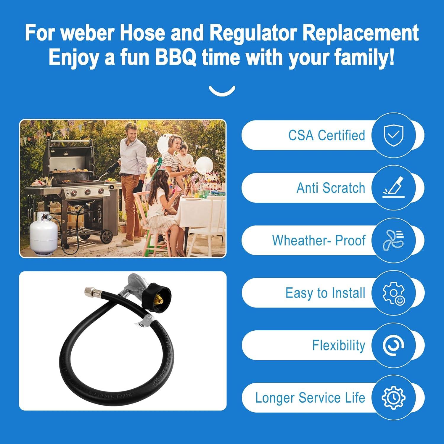 Kit de Manguera y Regulador Sekvira para Parrillas Weber