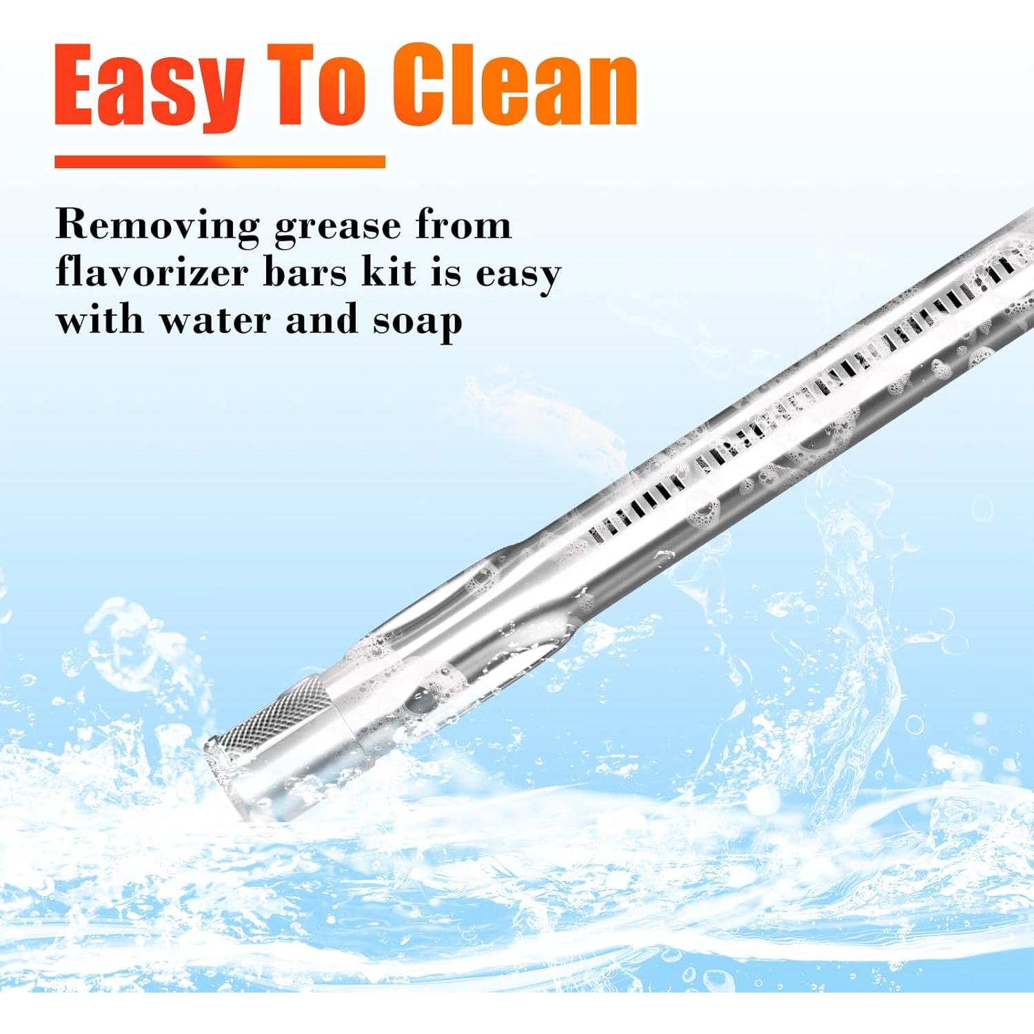 Quemador de Parrilla Hisencn 18" Acero Inoxidable para Weber Spirit 200