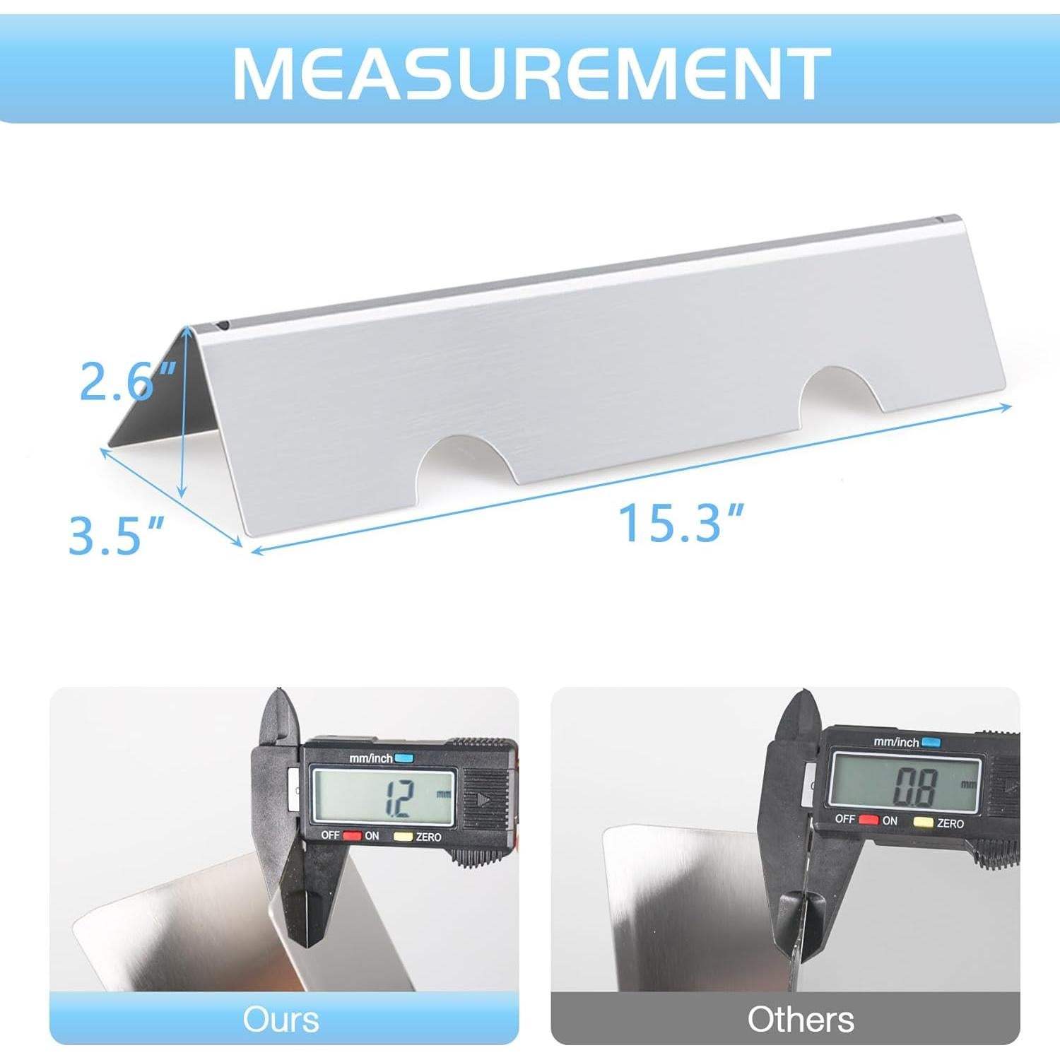 Barras Saborizadoras Weber 7635 Acero Inoxidable 38.7 cm